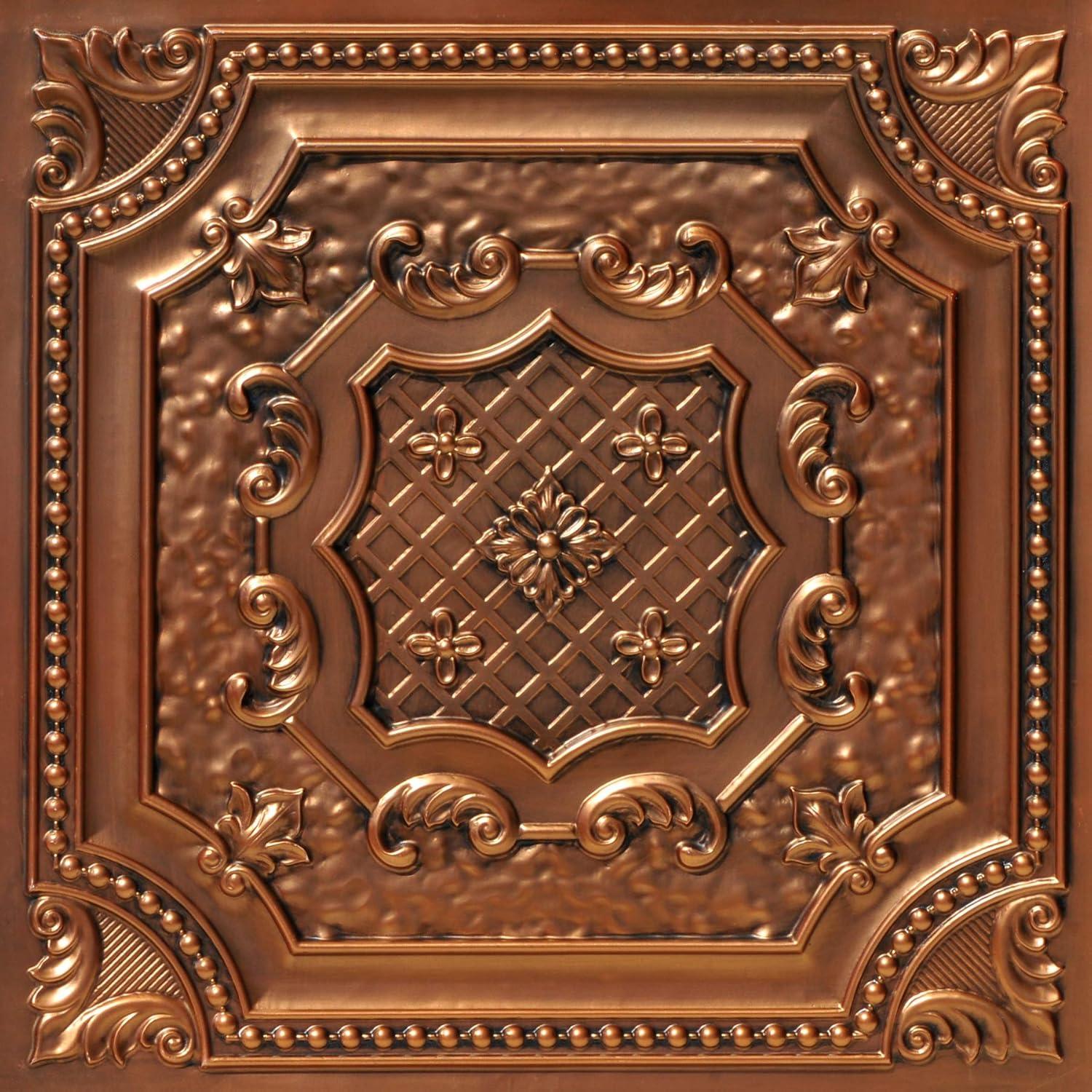 Elizabethan Shield 2 Ft. X 2 Ft. Drop-In Or Glue-Up PVC Ceiling Tile