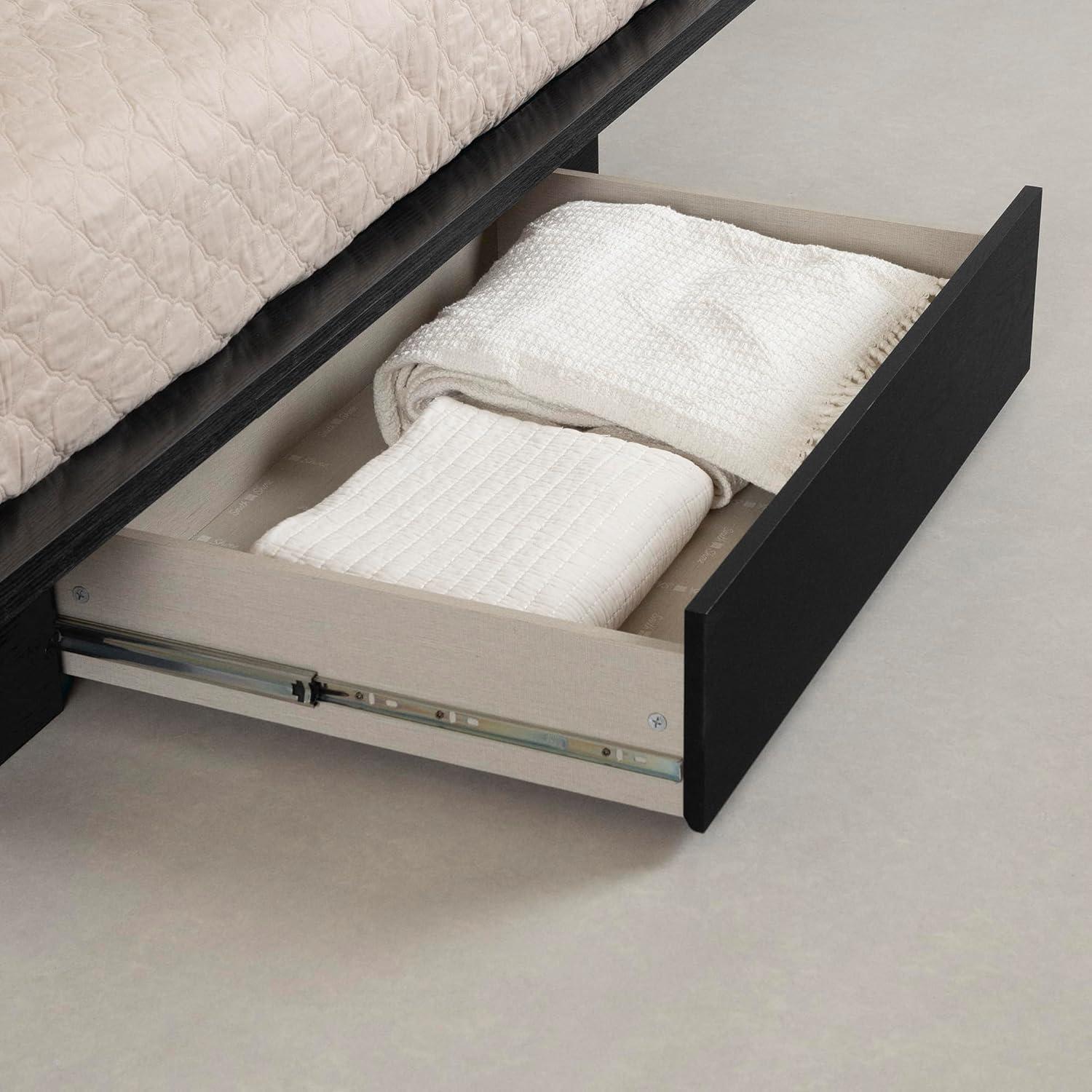 South Shore Primo, Contemporary Bed, Full/Queen Black