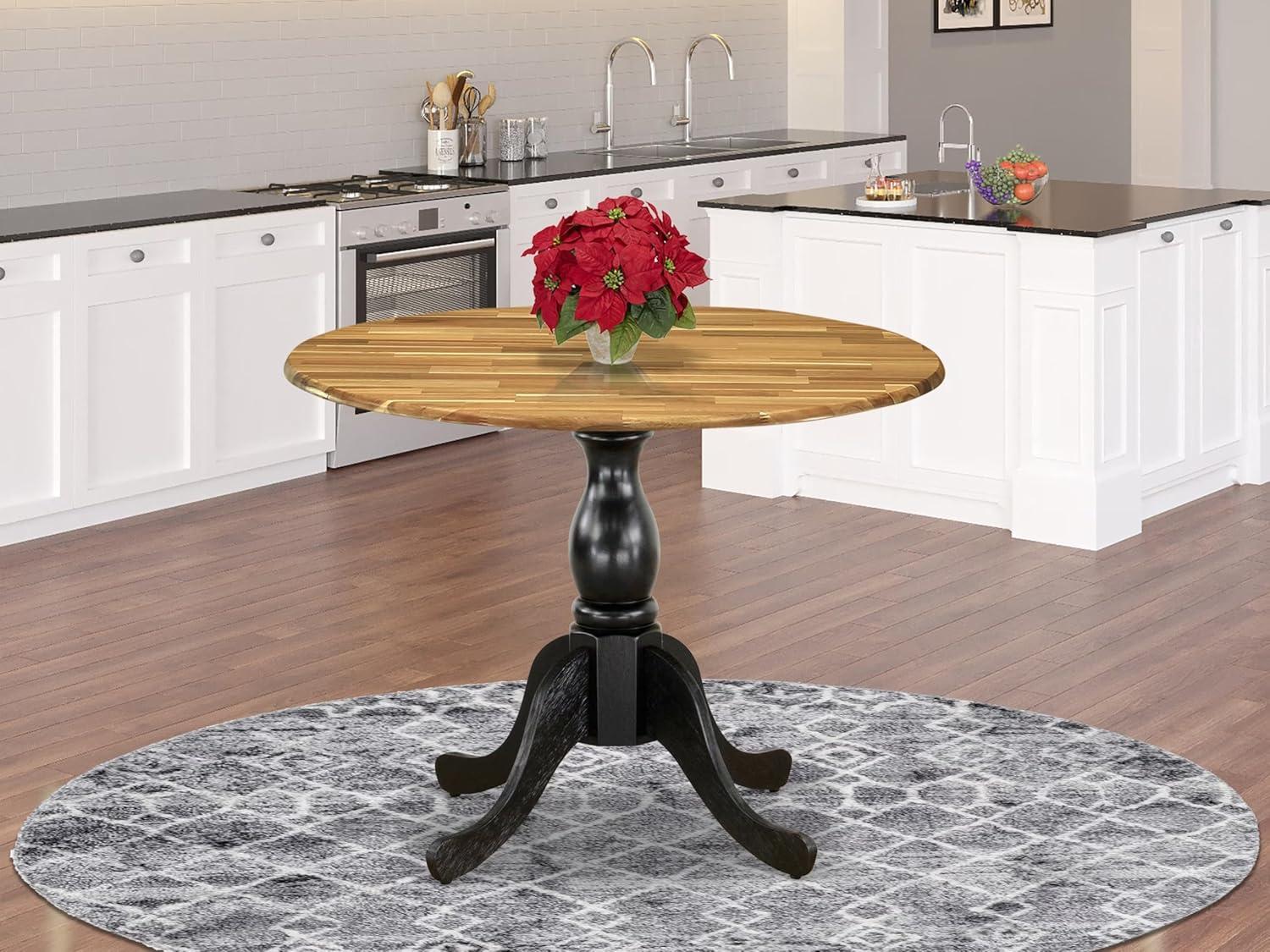 Dublin Extendable Round Solid Wood Dining Table