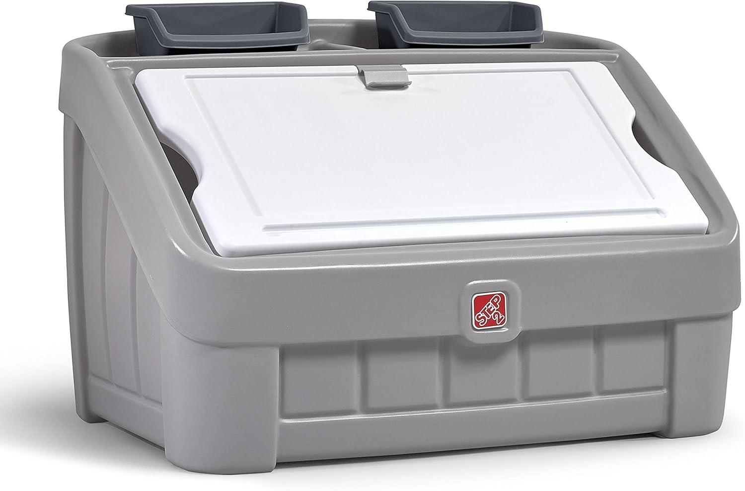 Step2 Step2 Gray 2-in-1 Toy Box