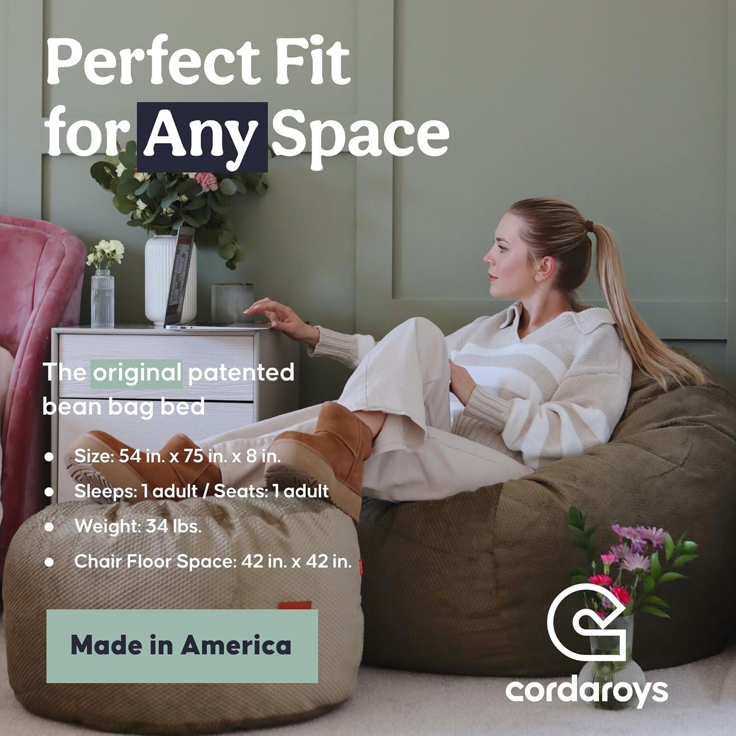 CordaRoy's CordaRoy's Chenille Convertible Bean Bag Chair