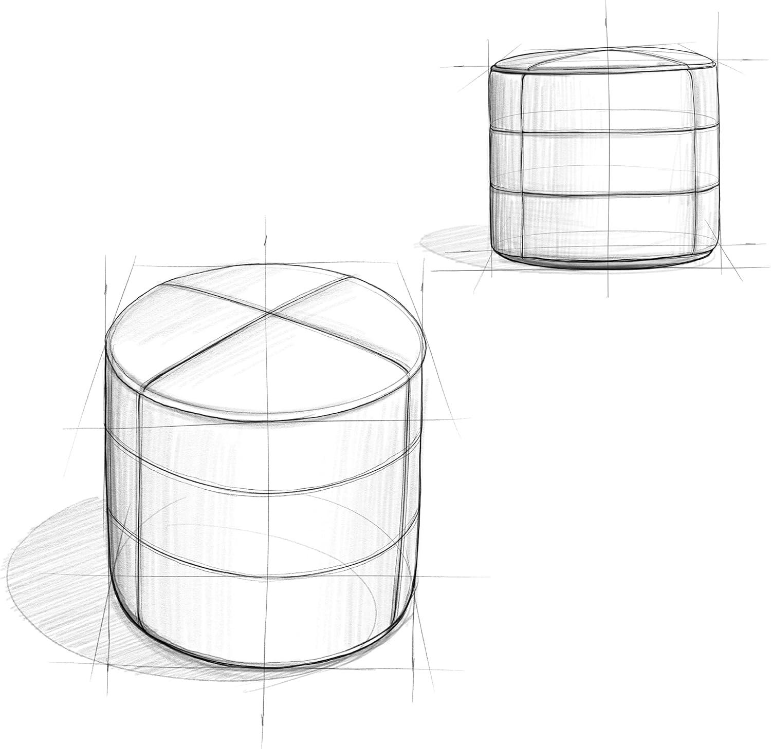 Simpli Home Connor 18"W Round Pouf