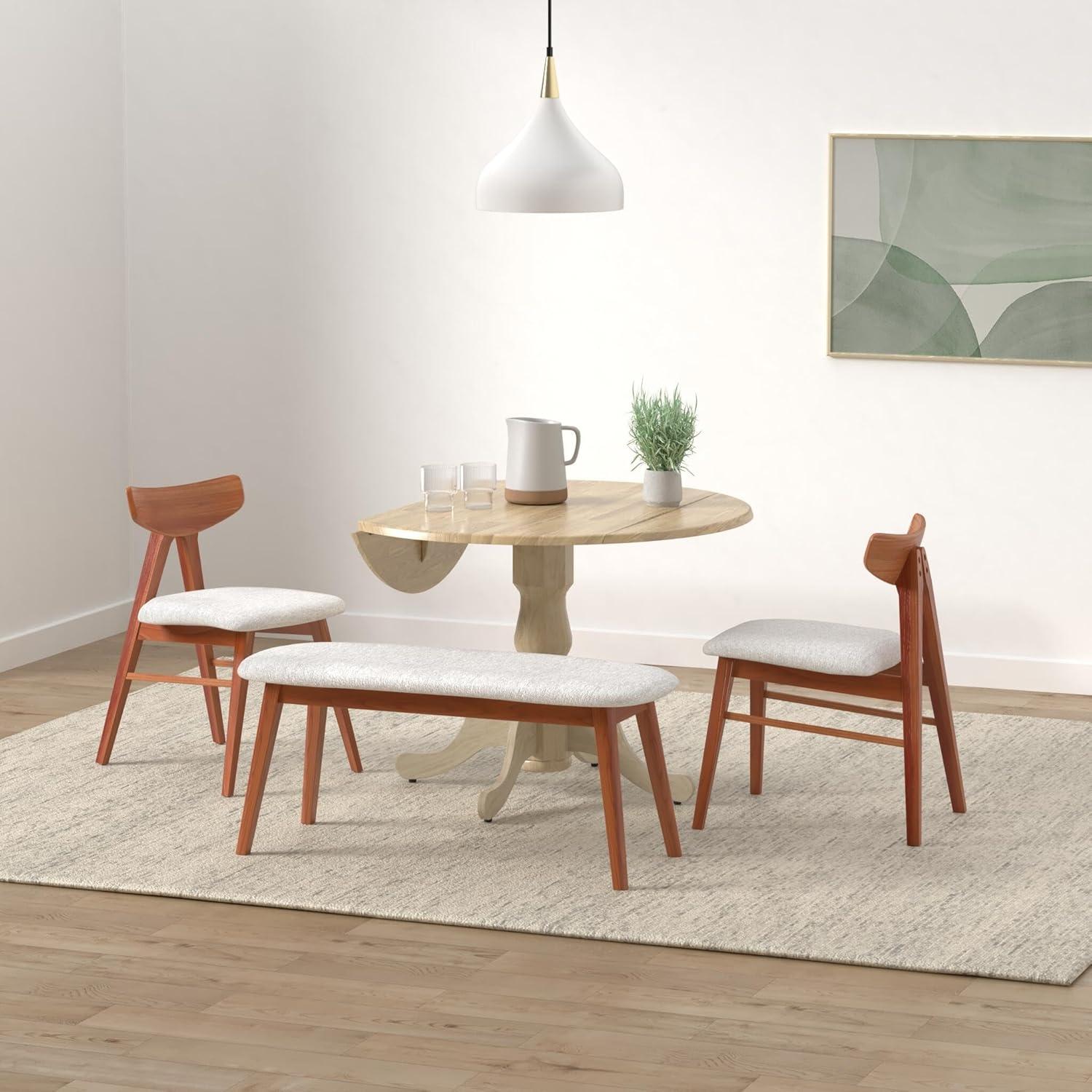 42" Mason Round Dual Drop Leaf Dining Table - International Concepts