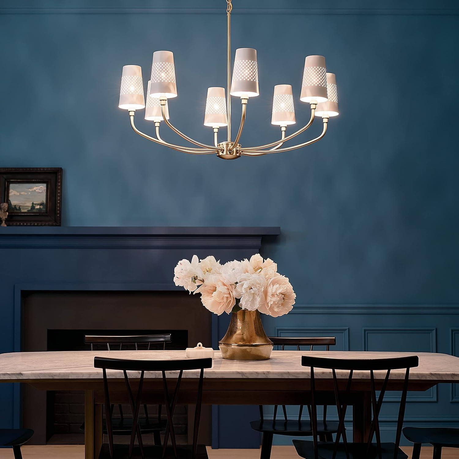 Kichler Lighting Adeena 8 - Light Chandelier in  Brushed Natural Brass
