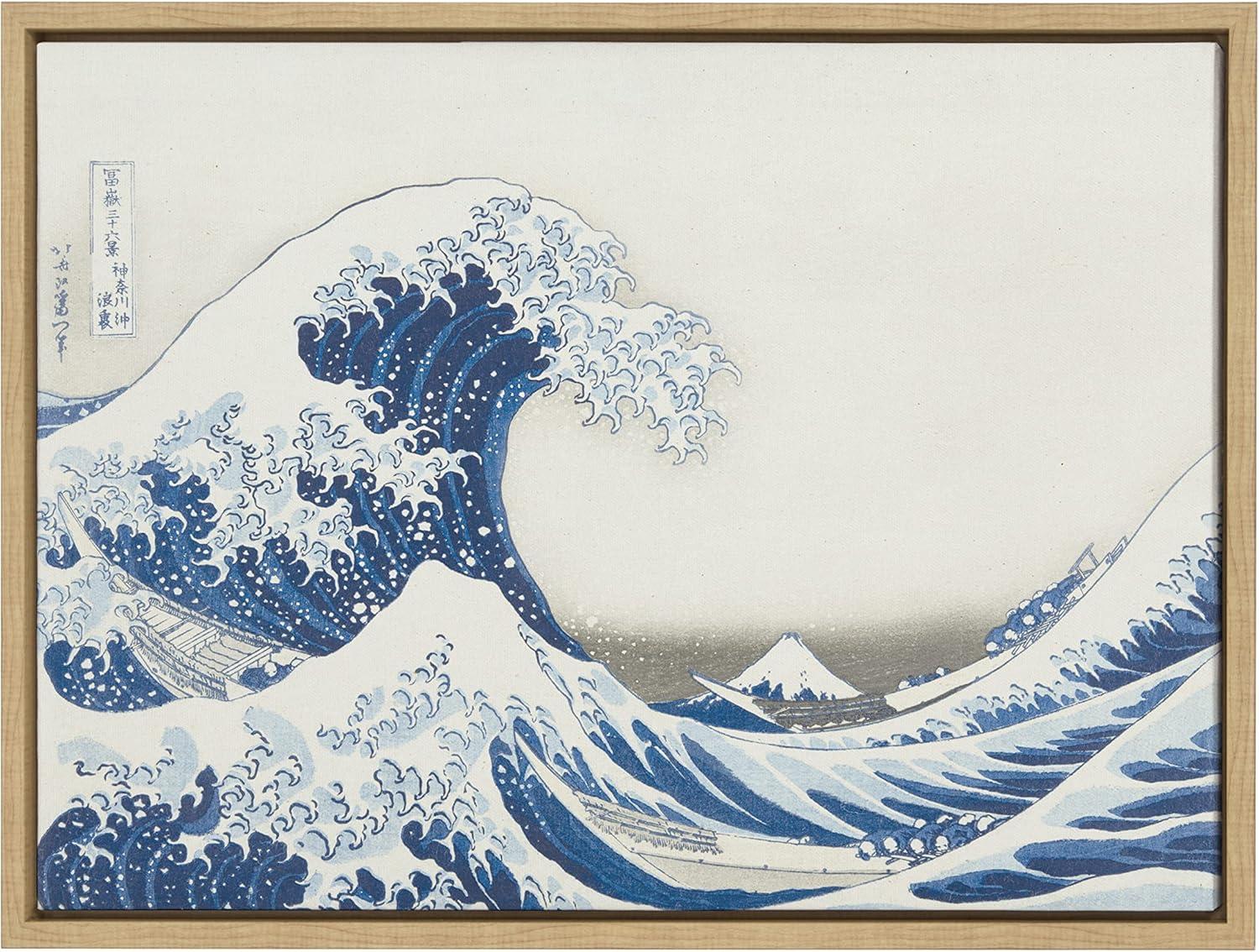 18" x 24" Sylvie The Great Wave Canvas by The Art Institute of Chicago - Kate & Laurel All Things Decor