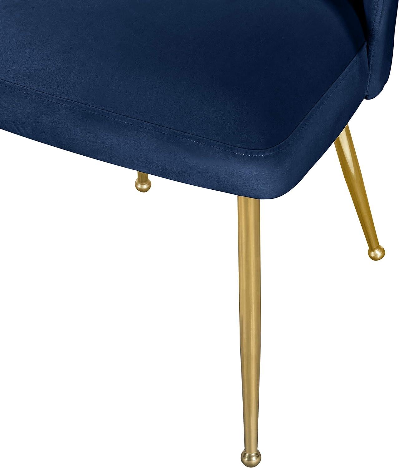 Meridian Furniture Logan Navy Velvet Dining Chair (Set of 2)