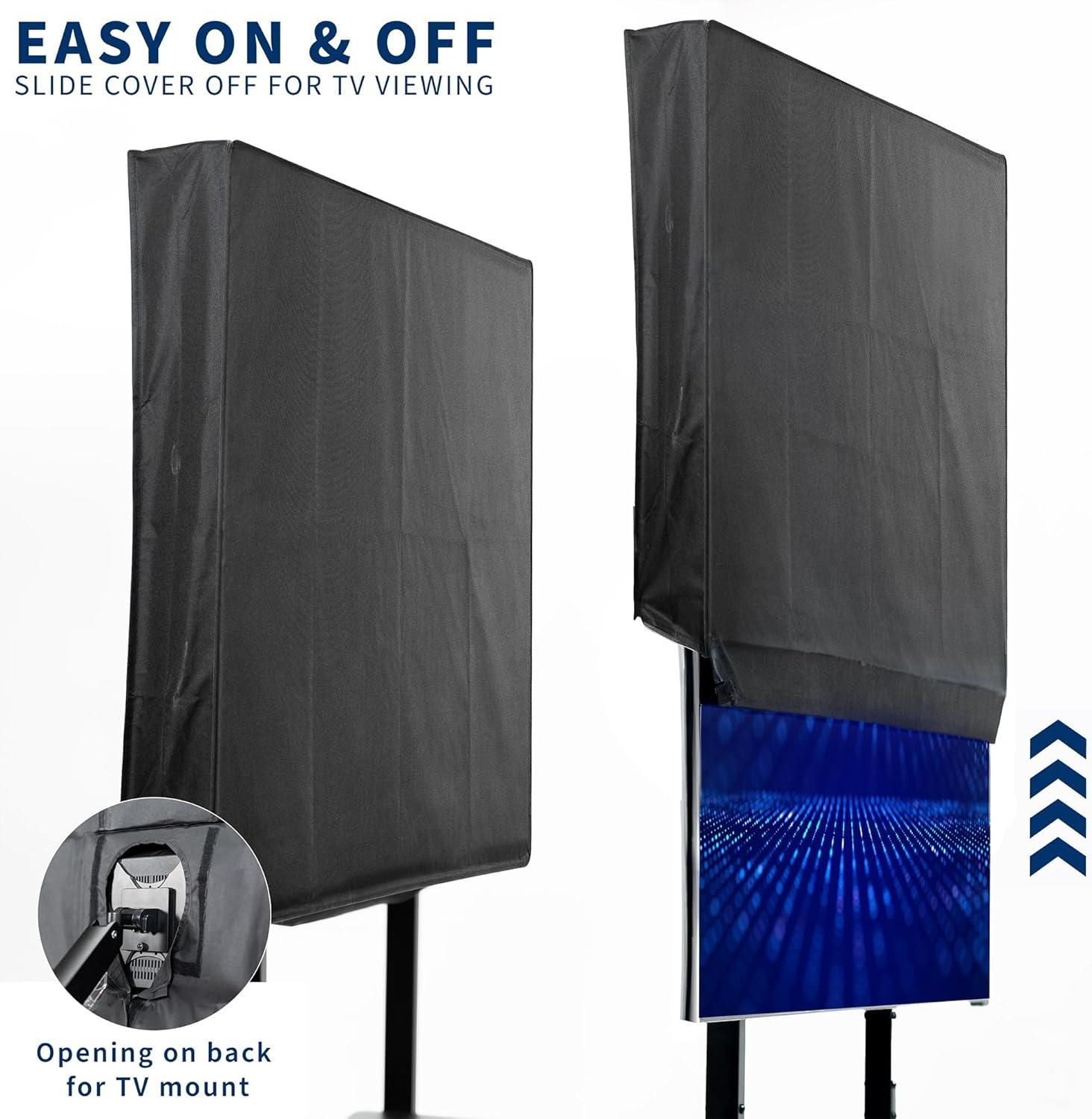 Vivo Black Flat Screen TV Cover Protector