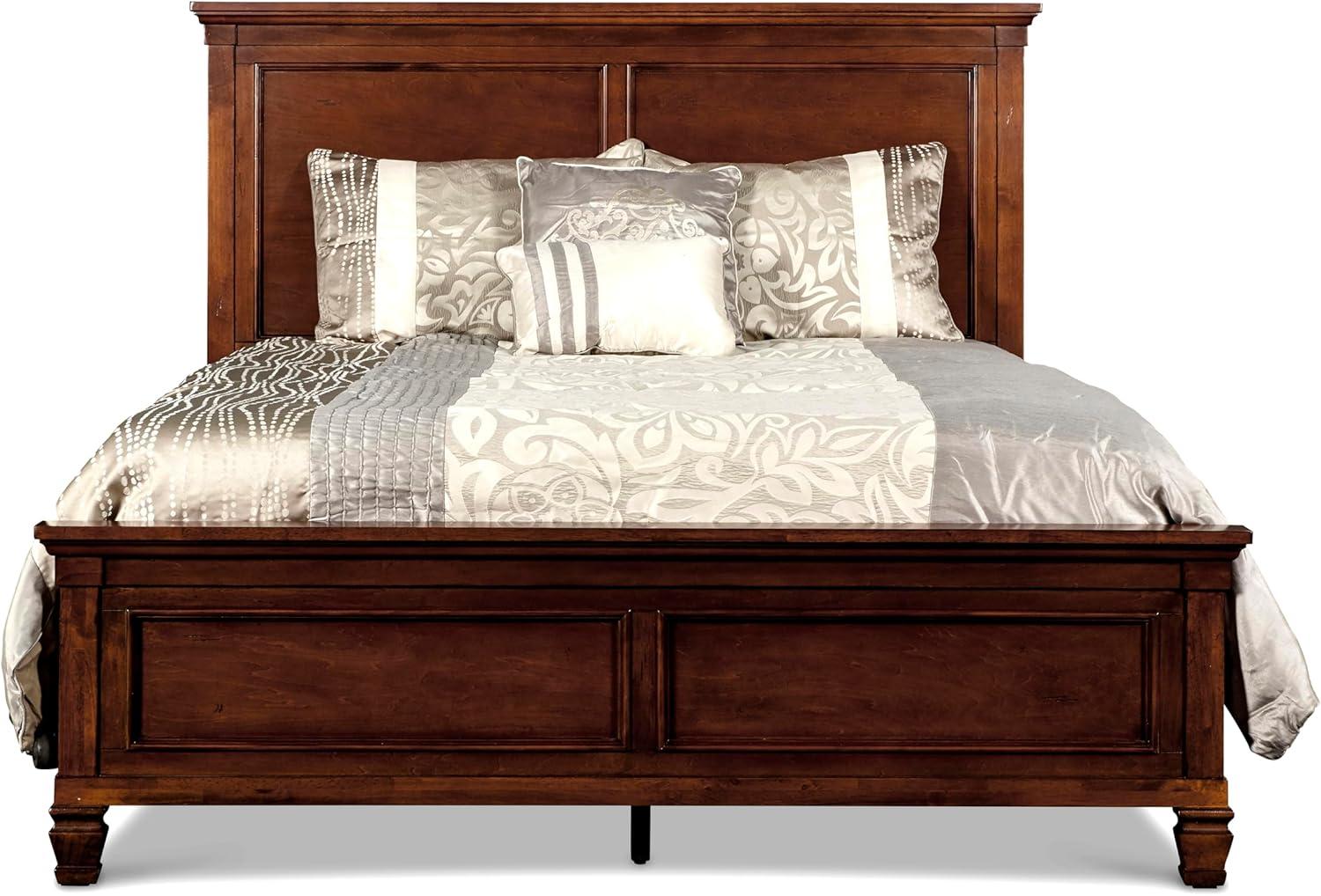 New Classic Furniture Tamarack Contemporary Solid Wood 4/6 Full Bed in Cherry