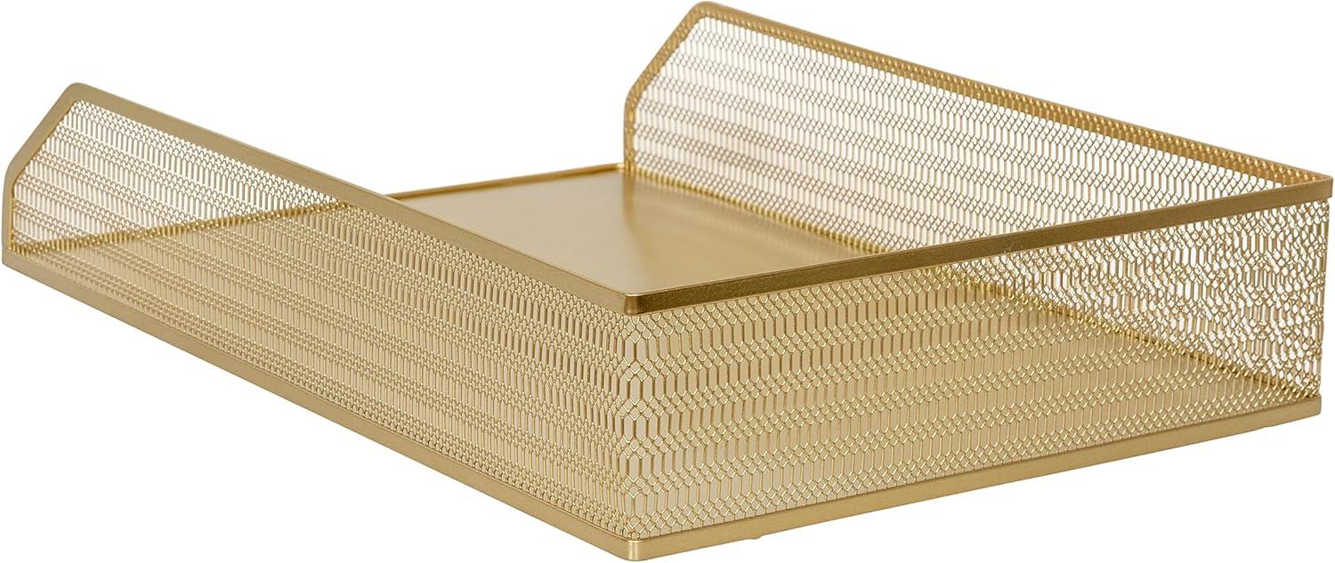 Thomas Martha Stewart Mesh Metal Paper Letter Inbox Tray Desktop Organizer