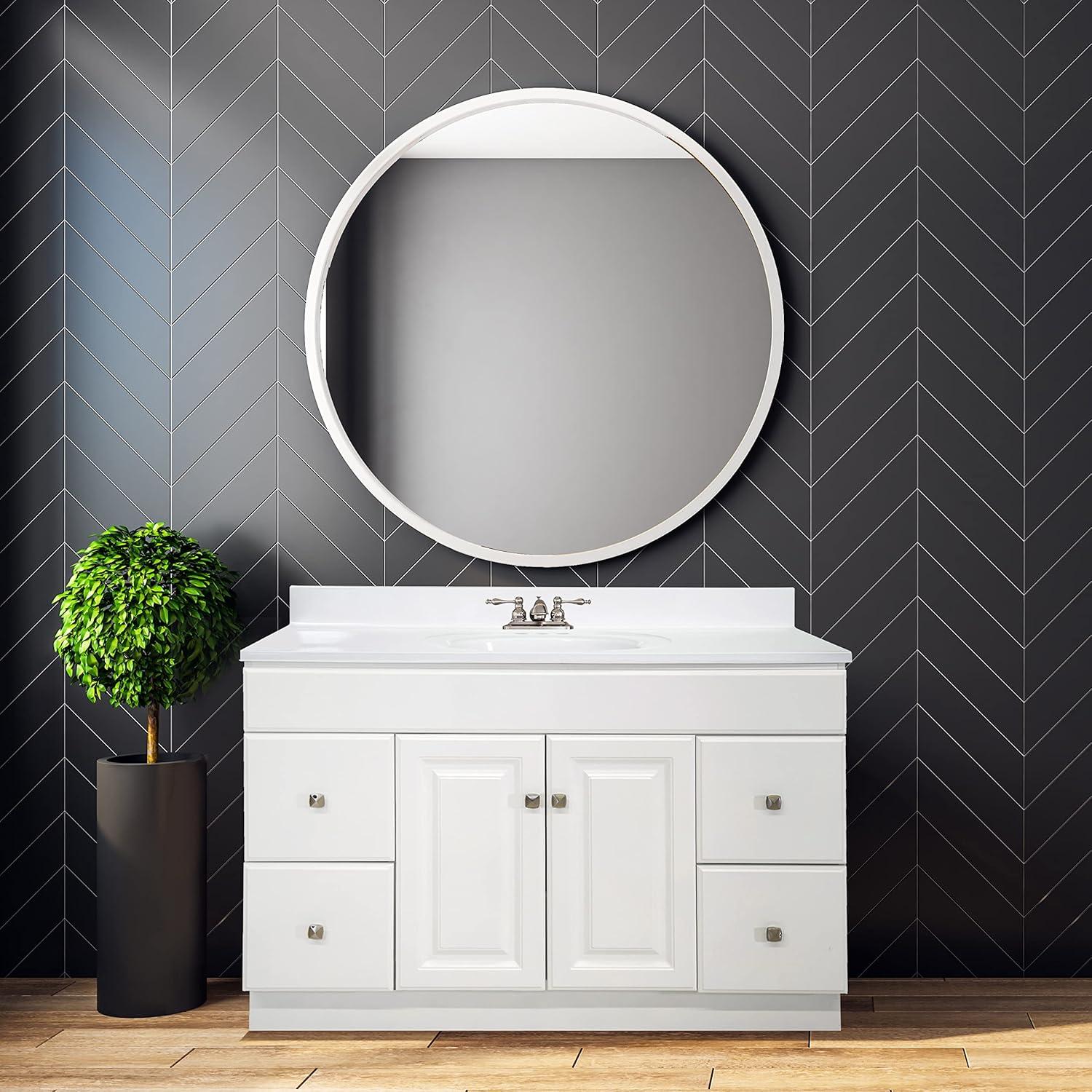 Design House Wyndham 48-Inch Bathroom Vanity Without Top in White