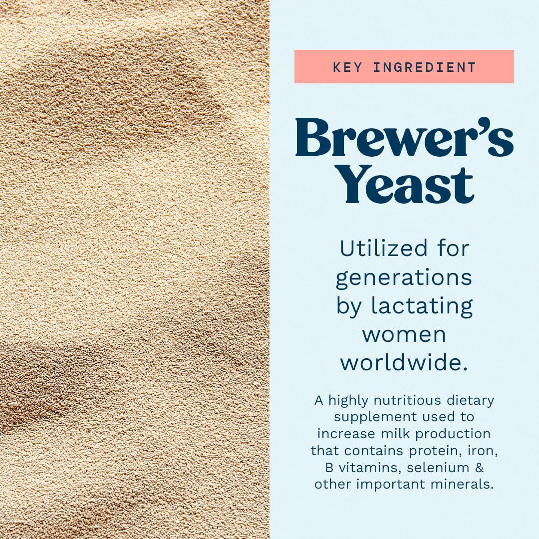 Mommy Knows Best Brewers Yeast Powder for Lactation Brewer's Yeast for Breastfeeding Mothers - Mild Nutty Flavored Unsweetened and Debittered - 32 oz
