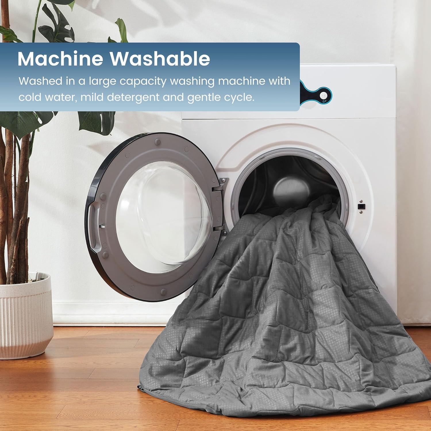 SLEEP ZONE Waterproof Mattress Protector Pad Full Machine Washable, Breathable Mattress Topper with Deep Pockets, All-Season Use, Hotel Quality (Full, Grey)