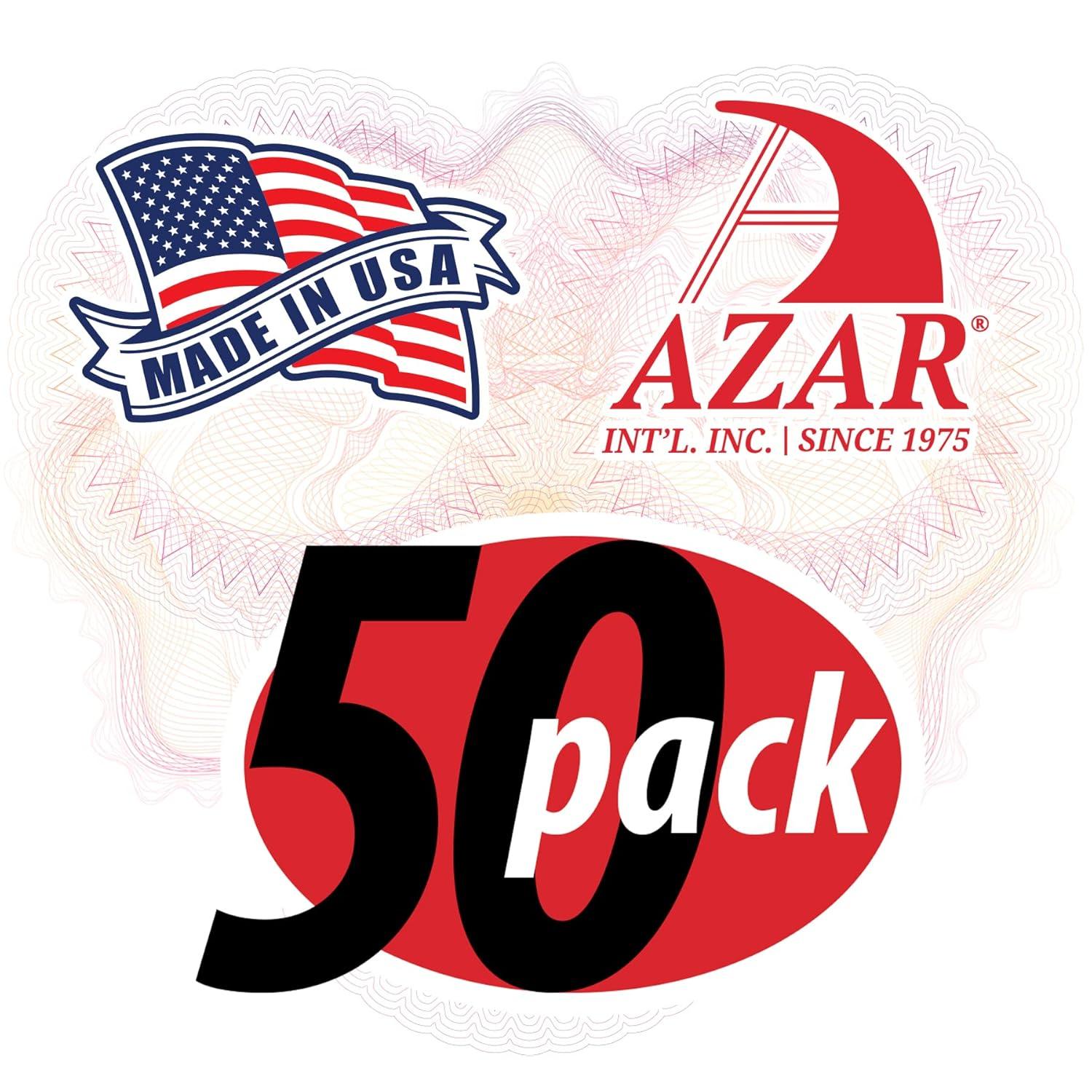 Azar Displays 1" Glass-Filled Nylon Hook: 0.225" Diameter, 50-Pack (Set of 50)