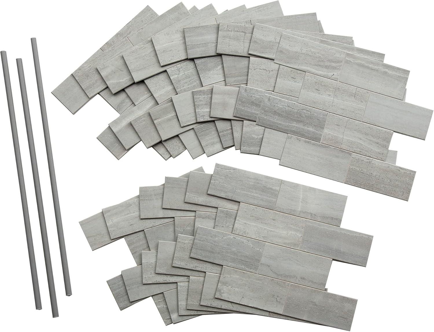 Aspect 12'' W x 12.75'' L PVC Peel and Stick Mosaic Tile