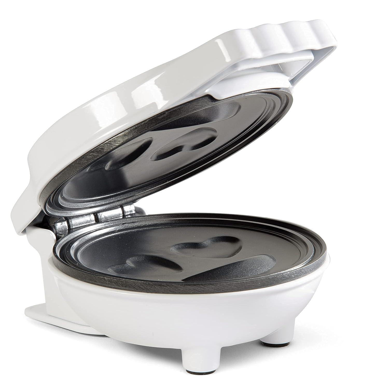 Poop Emoji Mini Waffle Maker - Make Breakfast Special for Kids & Adults with Cute Smiley Face Design Individual Waffle, 4 Inch Waffler Iron, Electric Non Stick Breakfast Appliance, Funny Gift