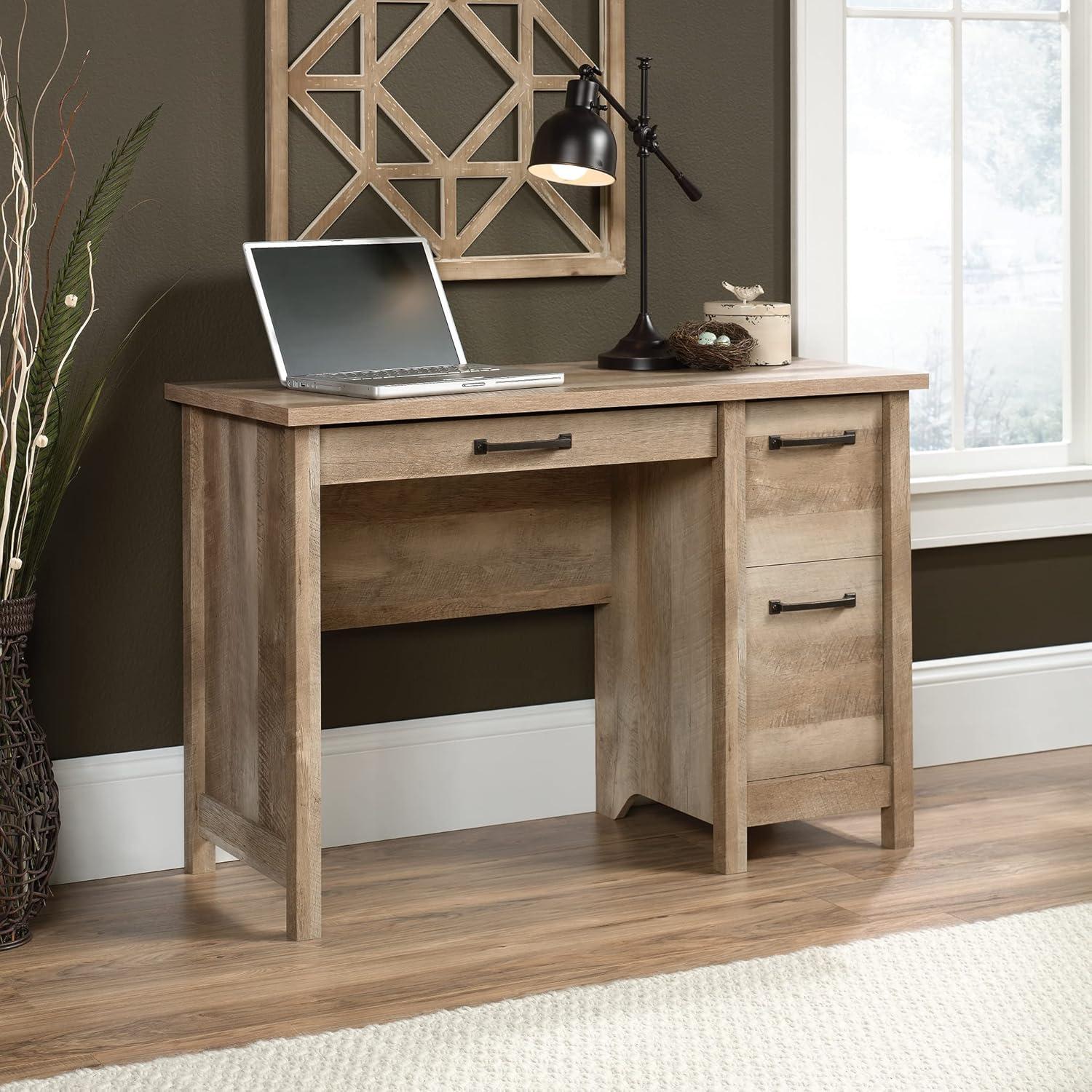 Cannery Bridge Desk Lintel Oak - Sauder