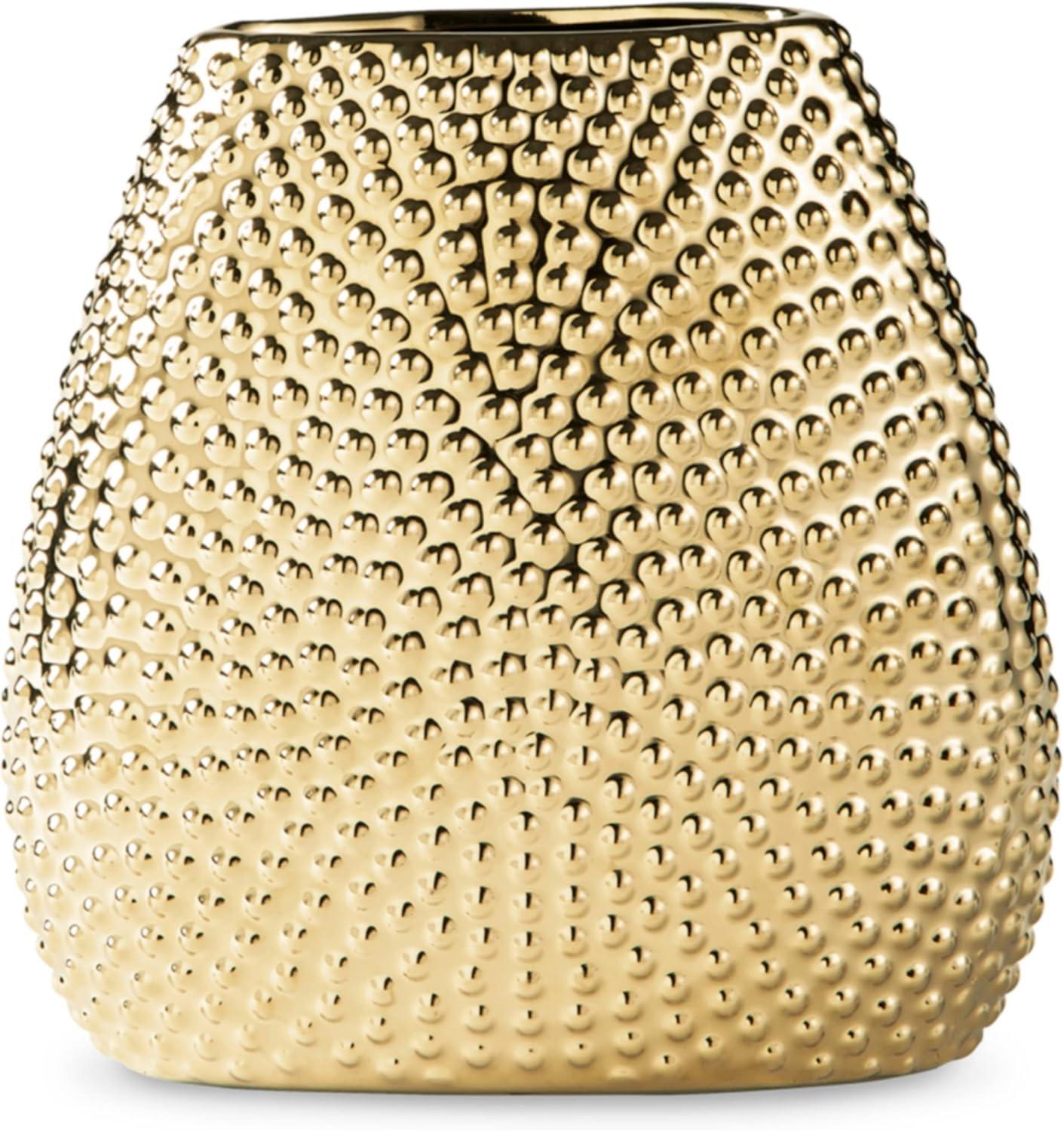 Signature Design by Ashley Contemporary Efim Vase  Gold Finish