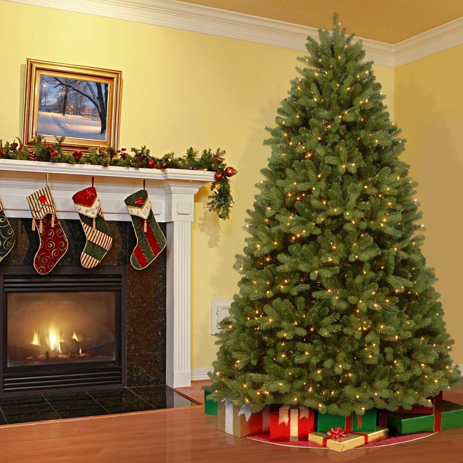 6-Foot Green Newberry Spruce Pre-Lit Artificial Christmas Tree