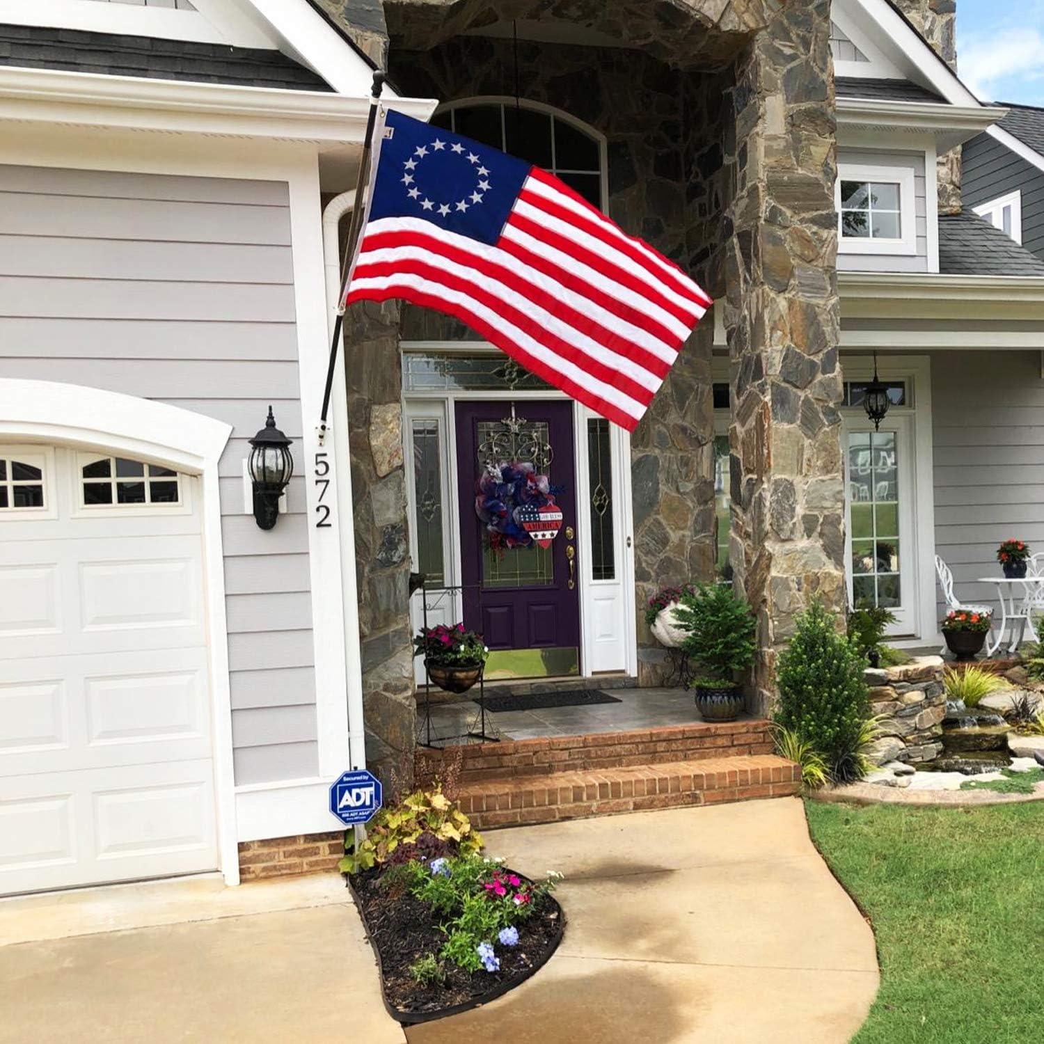 Anley EverStrong Series Betsy Ross Flag 3x5 Foot Heavy Duty Nylon - Embroidered Stars and Sewn Stripes - US Historic Patriotic Banner Flags