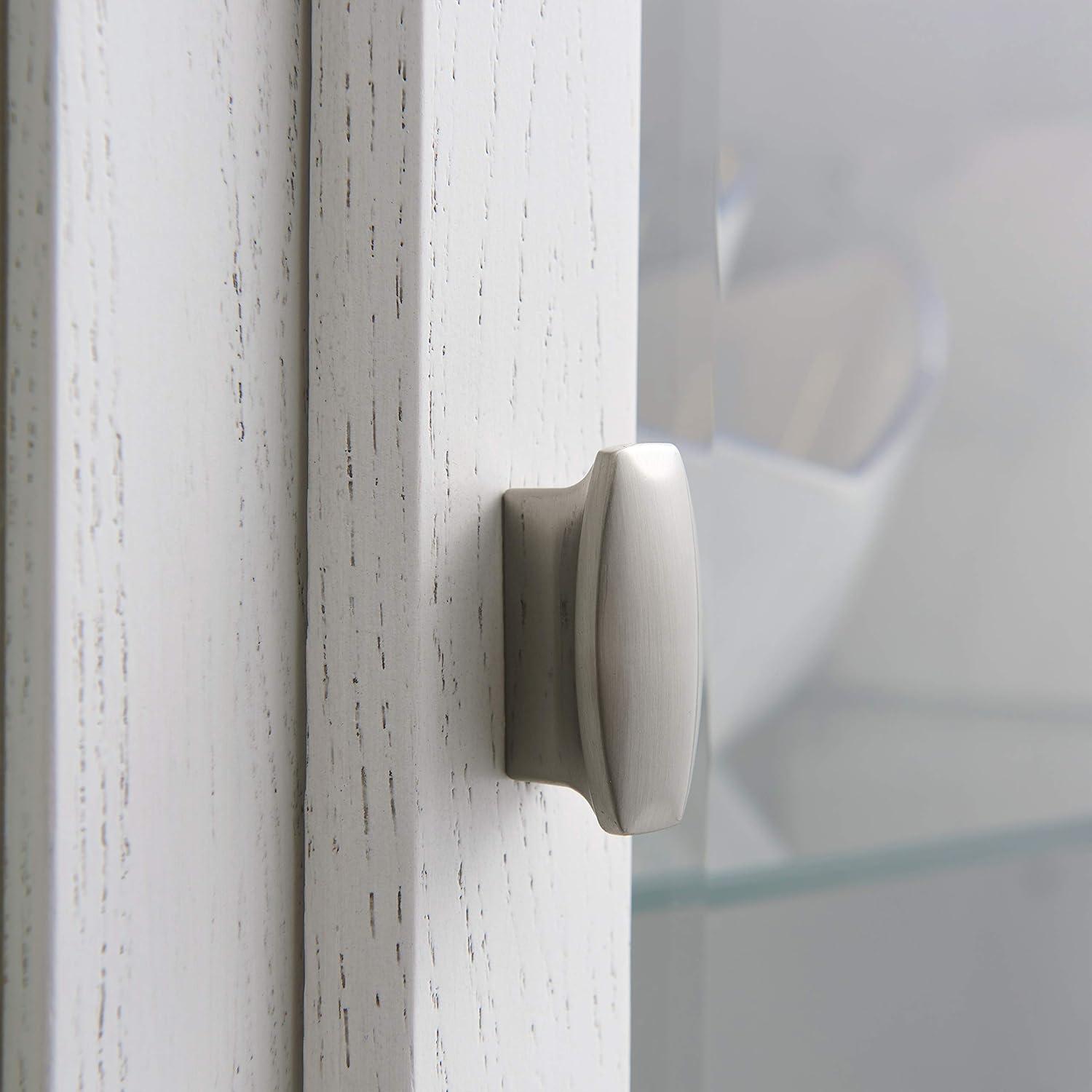 Leick Home Favorite Finds Entryway Wood Curio Cabinet in Weathered White