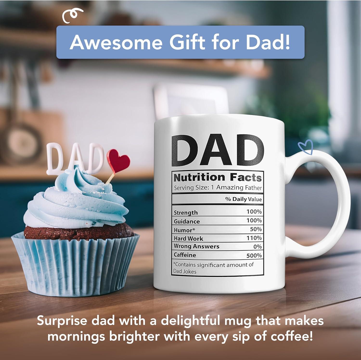 Light Autumn Changing Color Mugs - Heat Change Mug for Dad - Gifts from Daughter - Thermal Heat Activated, Battery - Dad Birthday Gifts for Dad