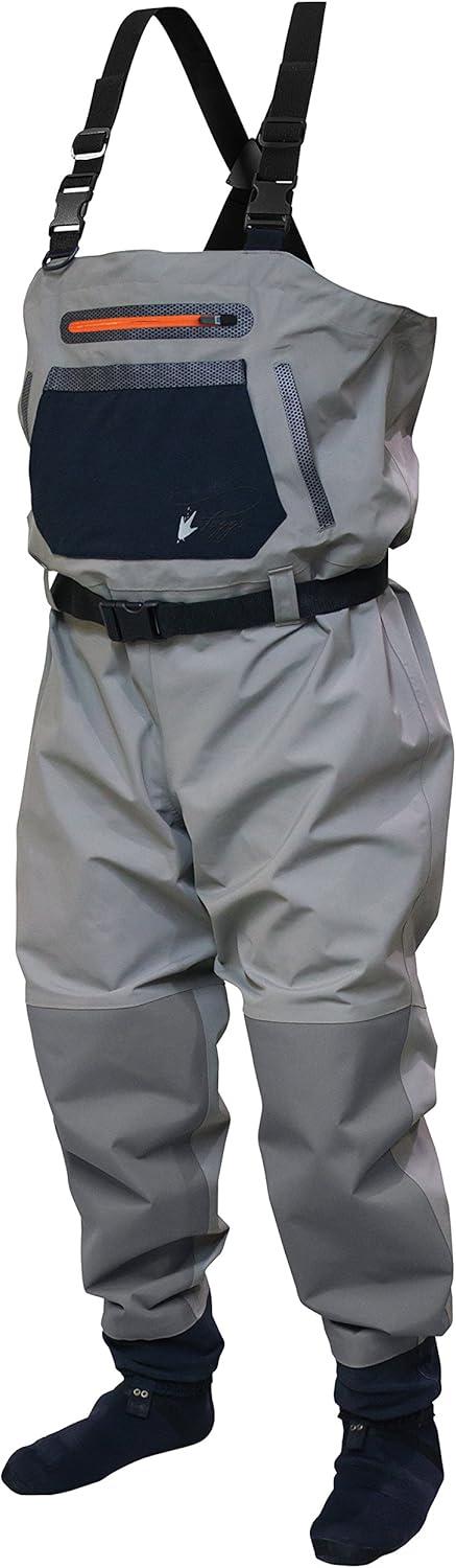 Sierran Reinforced Nylon Breathable Stockingfoot Wader | Slate / Gray | Size XL