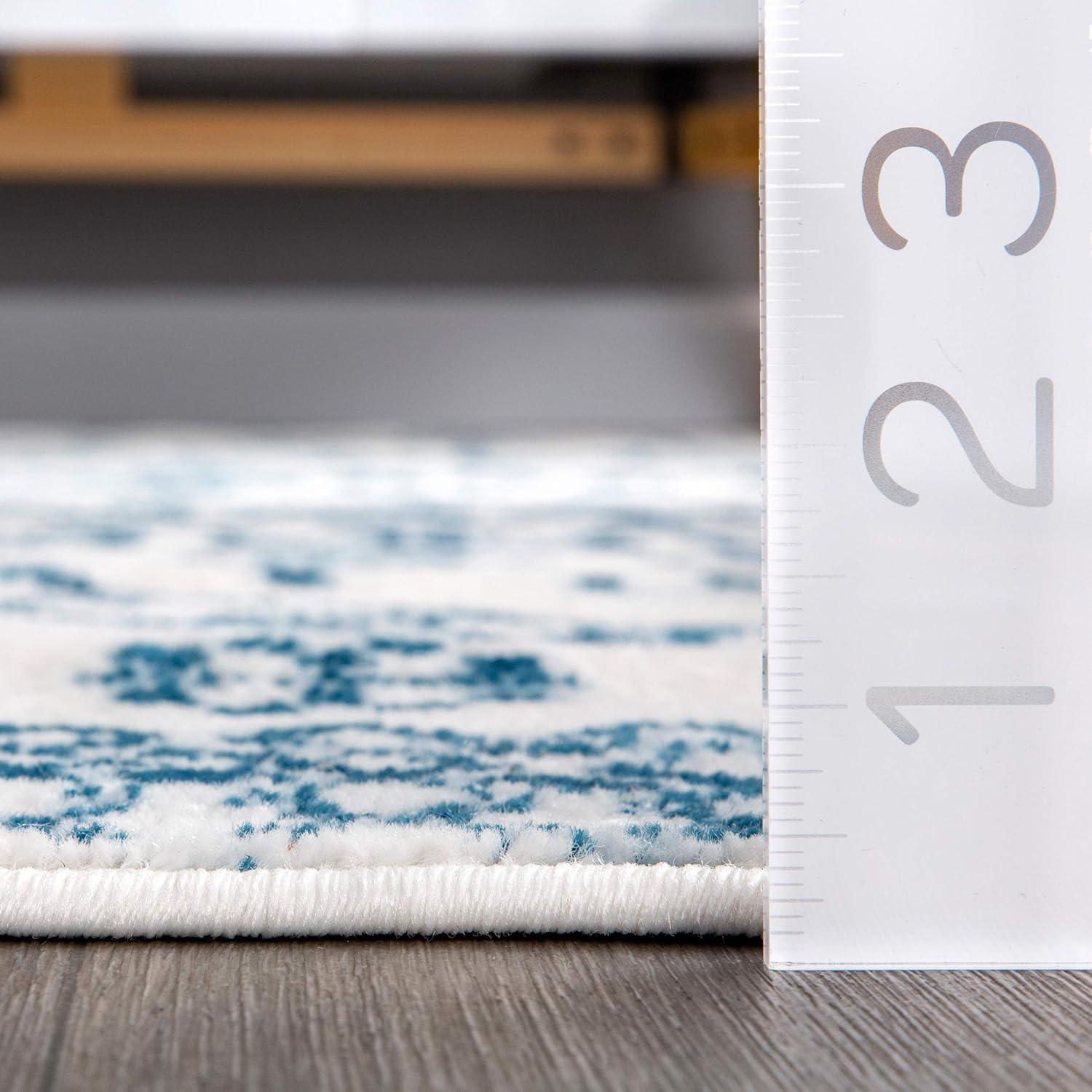Nuloom Frances Moroccan 3x5 Accent Indoor Area Rug for Living Room Bedroom Dining Room Entryway, Blue