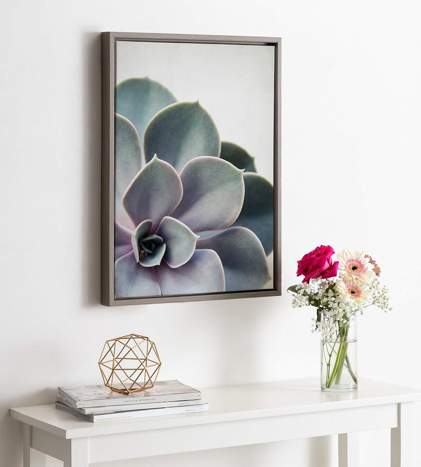 Sylvie Succulent 5 Framed Canvas by F2 Images - Kate & Laurel All Things Decor