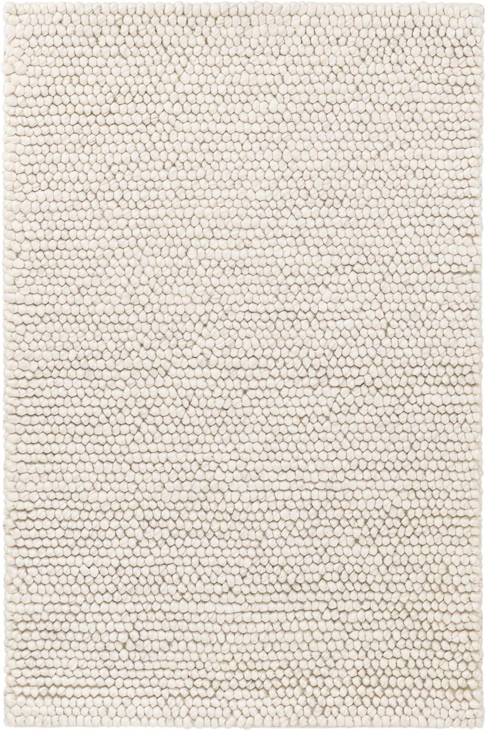 Niels Ivory Handwoven Wool/Viscose Rug