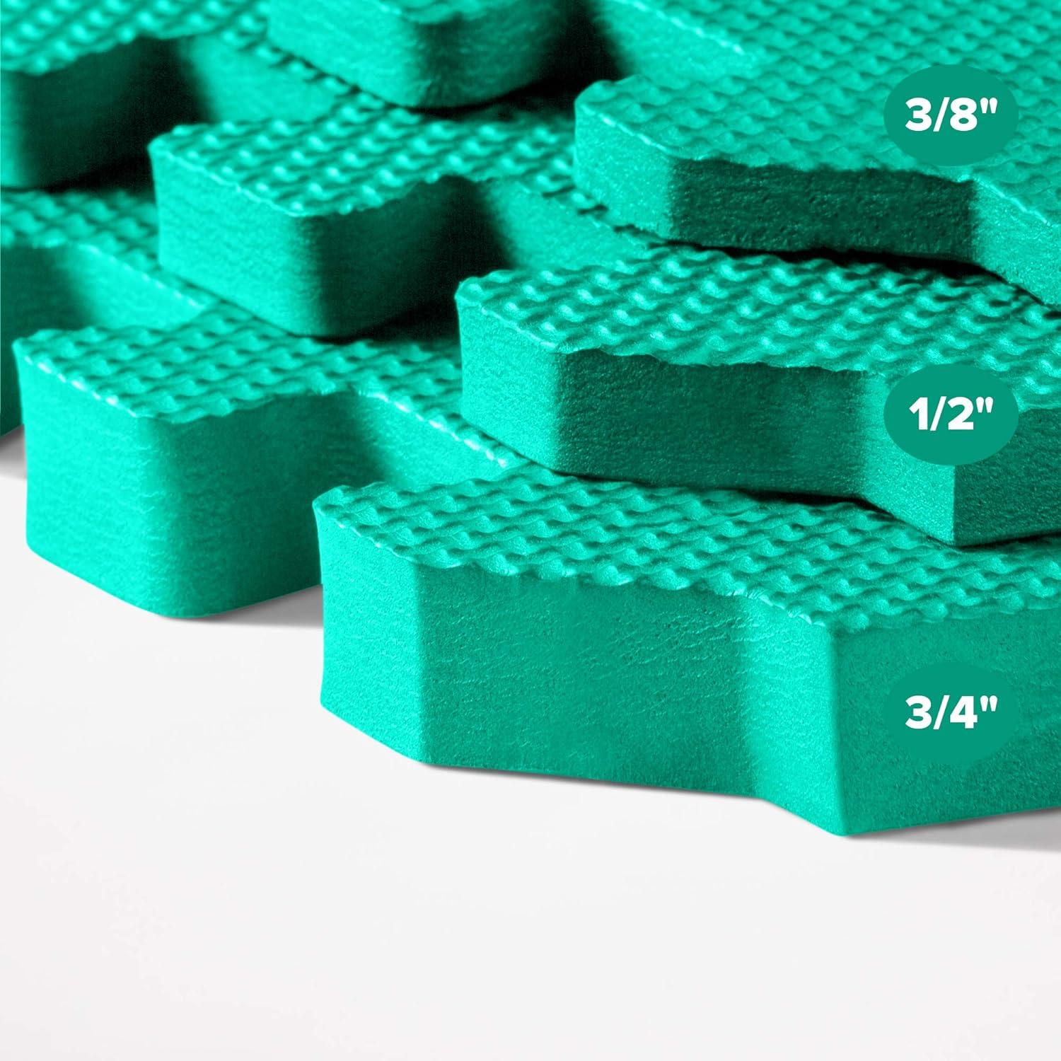 We Sell Mats 3/8" Thick Multipurpose Foam Floor Tile 24 Square Feet (6 Tiles)