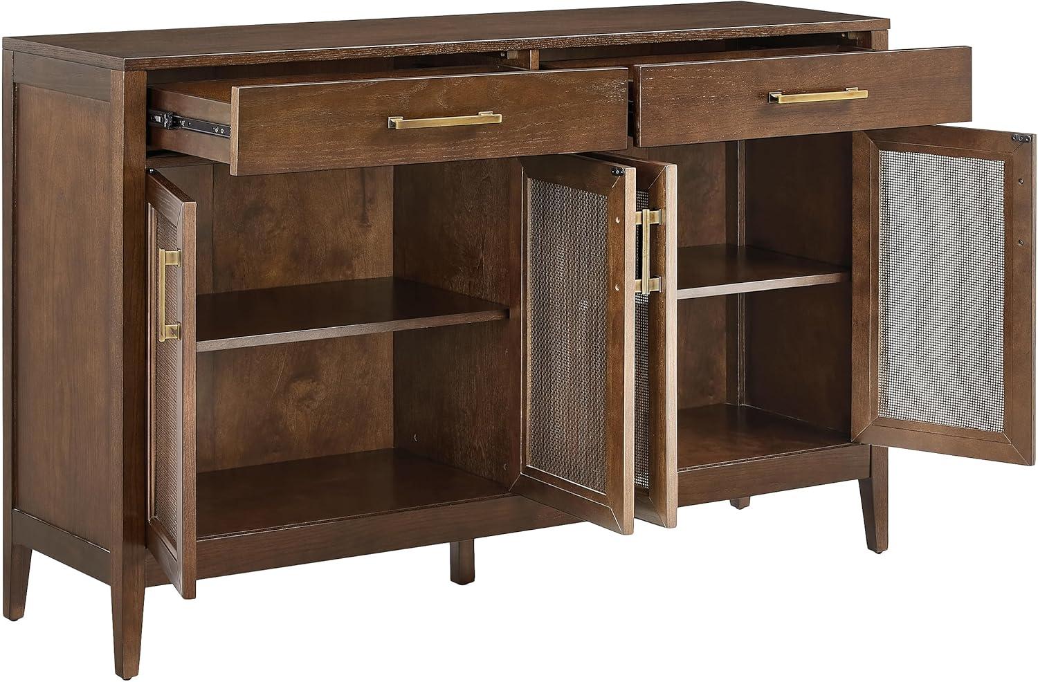 Crosley 56" Milo Sideboard Dark Brown