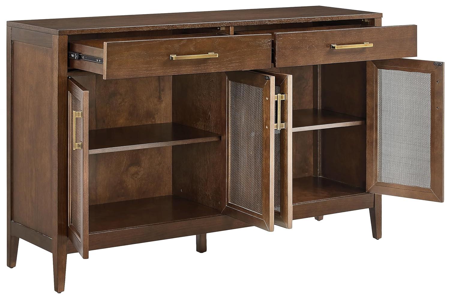 Crosley 56" Milo Sideboard Dark Brown