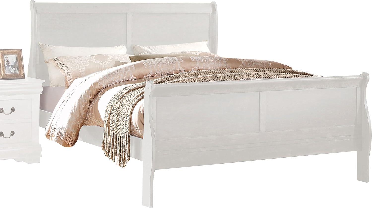 King Bed, White