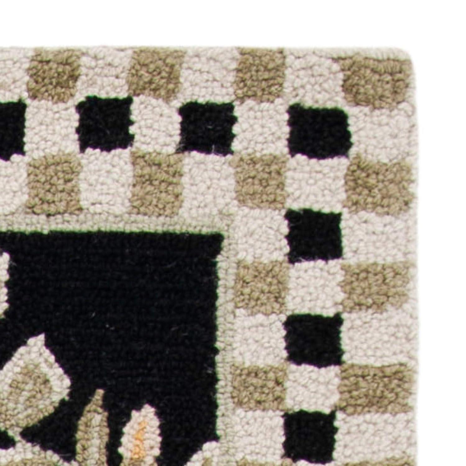 Chelsea HK55 Hand Hooked Accent Rug - Ivory/Green - 3'9"x5'9" - Safavieh