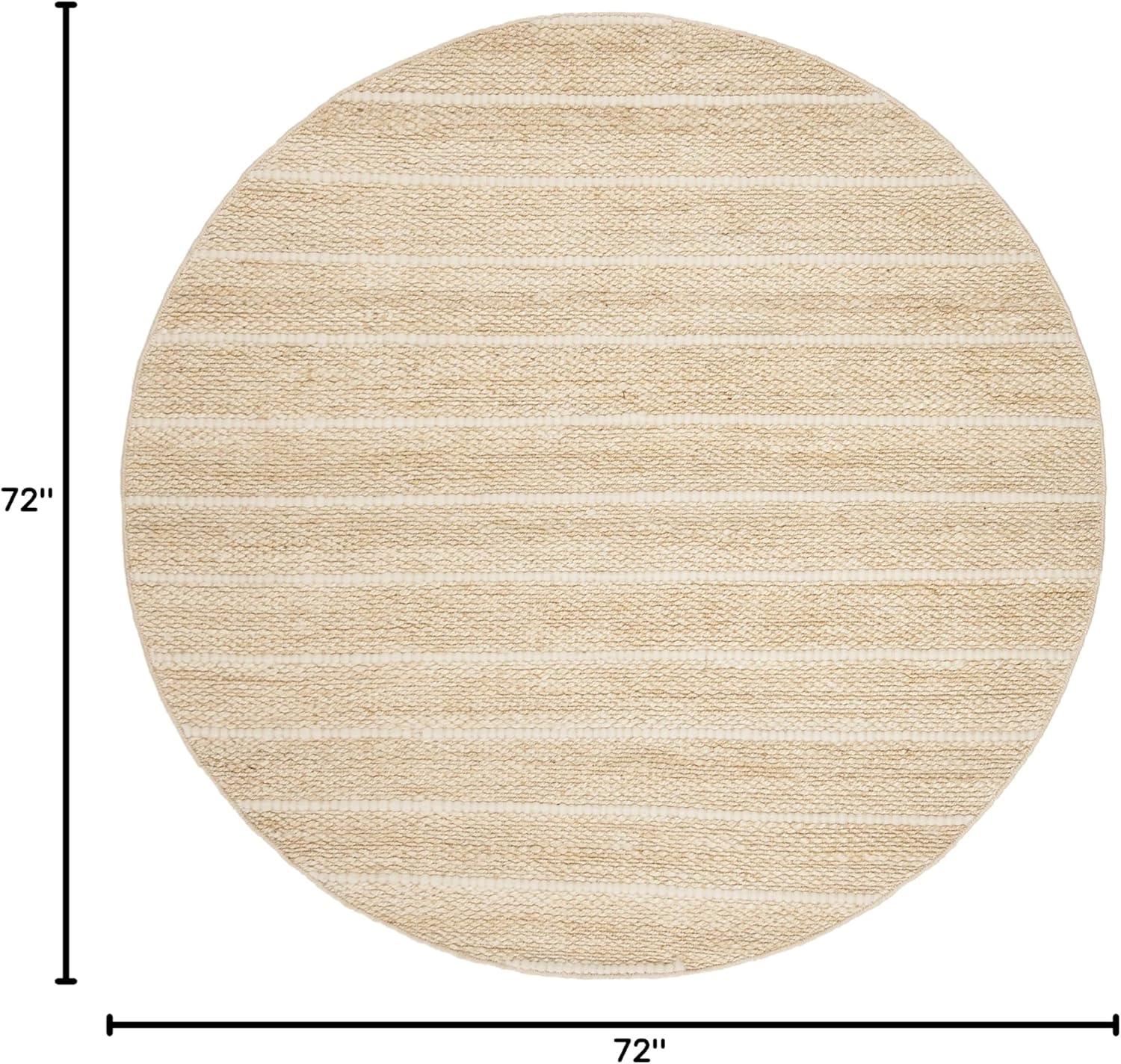 Abas Natural Fiber Handwoven Ivory Area Rug