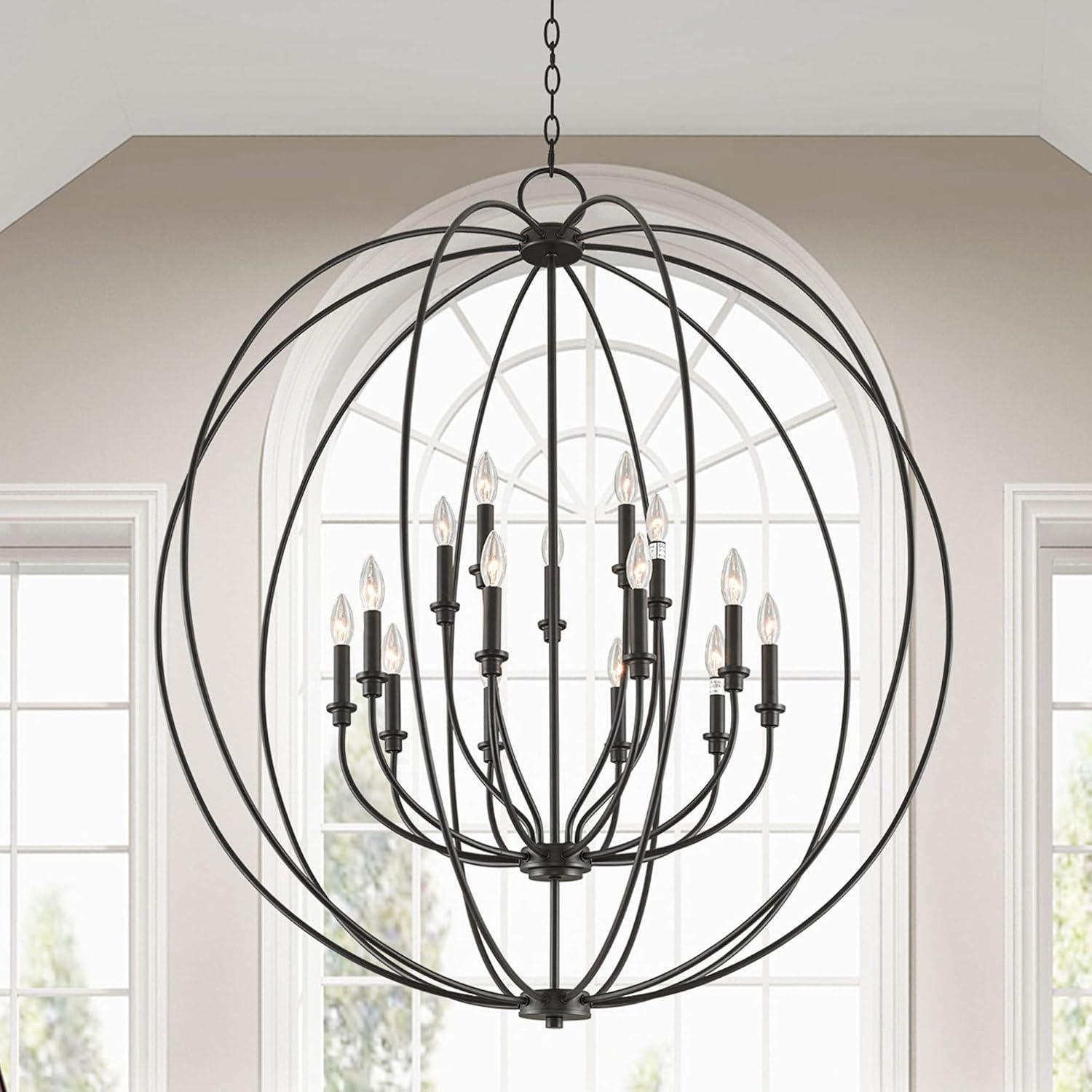 Livex Lighting - Milania - 15 Light Foyer Chandelier in Farmhouse Style - 42