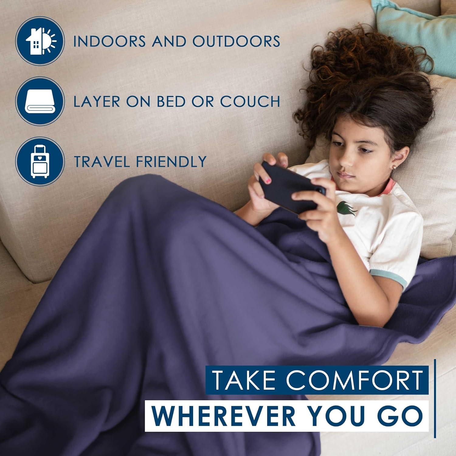 Martex Martex Super Soft Fleece Blanket All Season, Warm, Lightweight, Cozy Throw Blanket