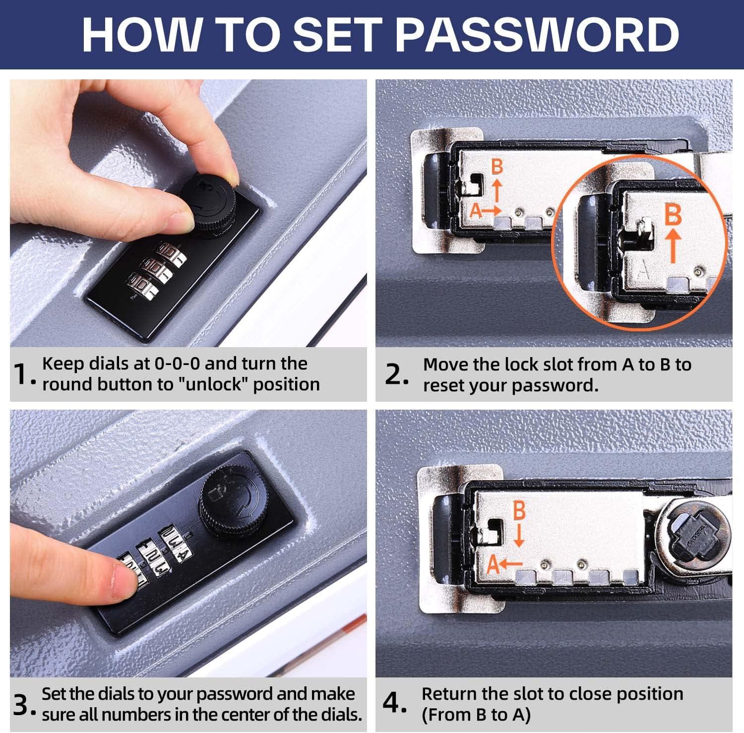 Book Safe Box with Combination Lock, Ohuhu Upgrade Dictionary Diversion Safe Secret Hidden Box for Home Office, Portable Safe Box for Money Cash Jewelry