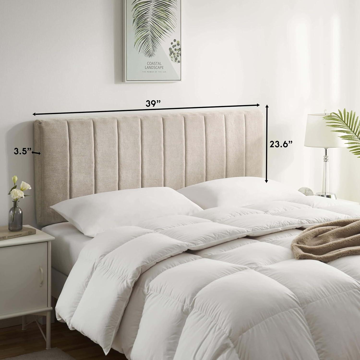 Chastelyne Upholstered Easy Assemble Wall Mounted Headboard