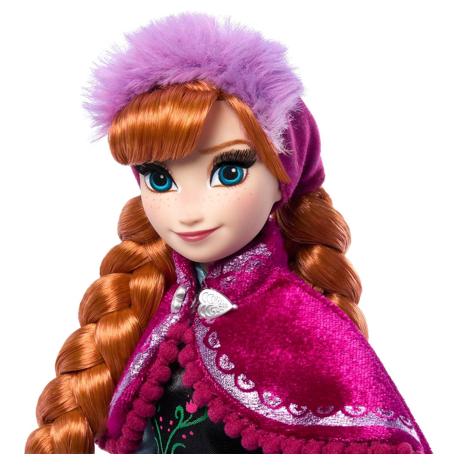 Disney Toys, Disney 100 Frozen Anna and Elsa Collector Dolls, Gifts for Kids and Collectors