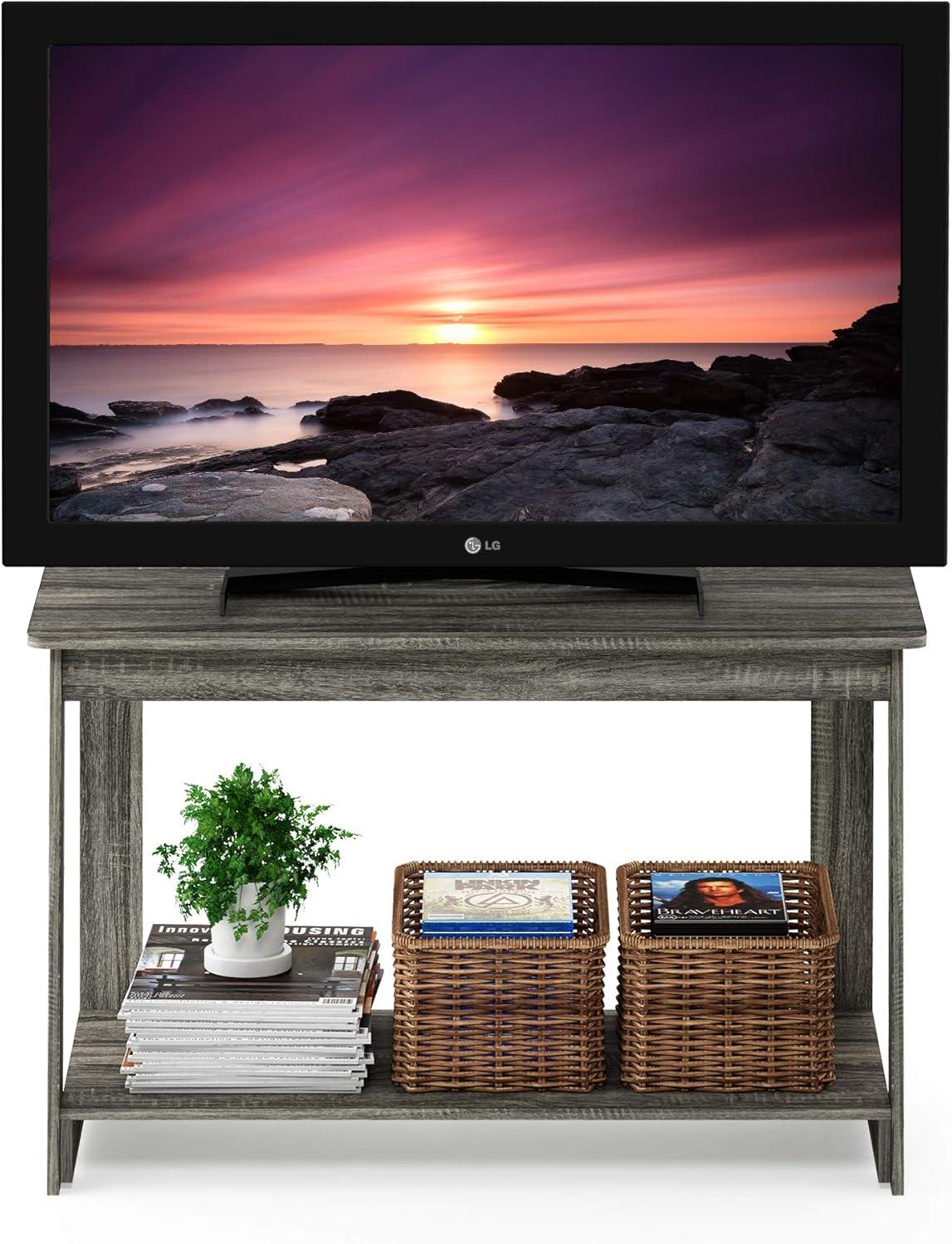 Furinno Beginning TV Stand, French Oak Grey 18041GYW