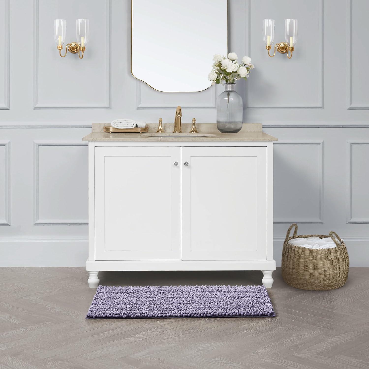 Laura Ashley Laura Ashley Astor Chenille Non-Slip Bath Mat