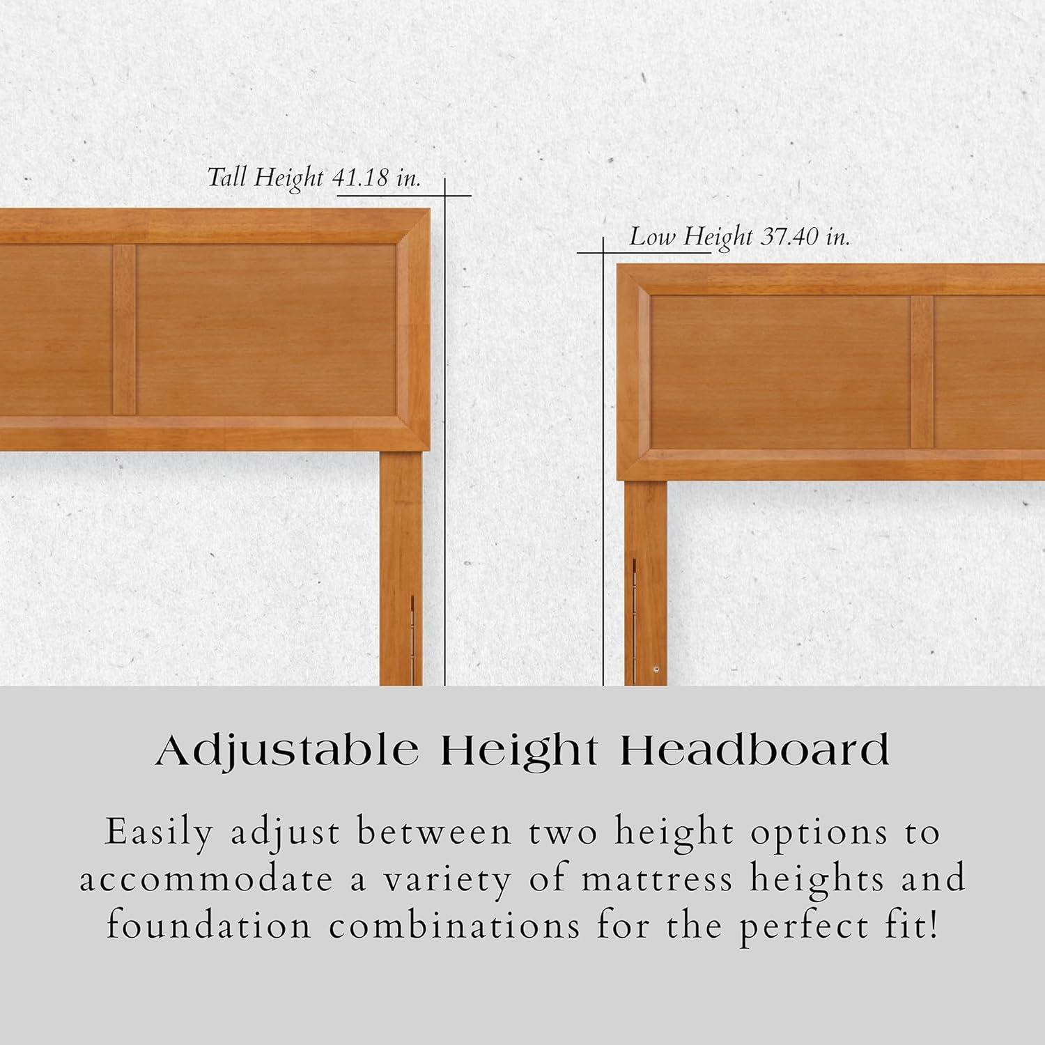 AFI Furnishings Sophia Full Solid Wood Headboard in Walnut