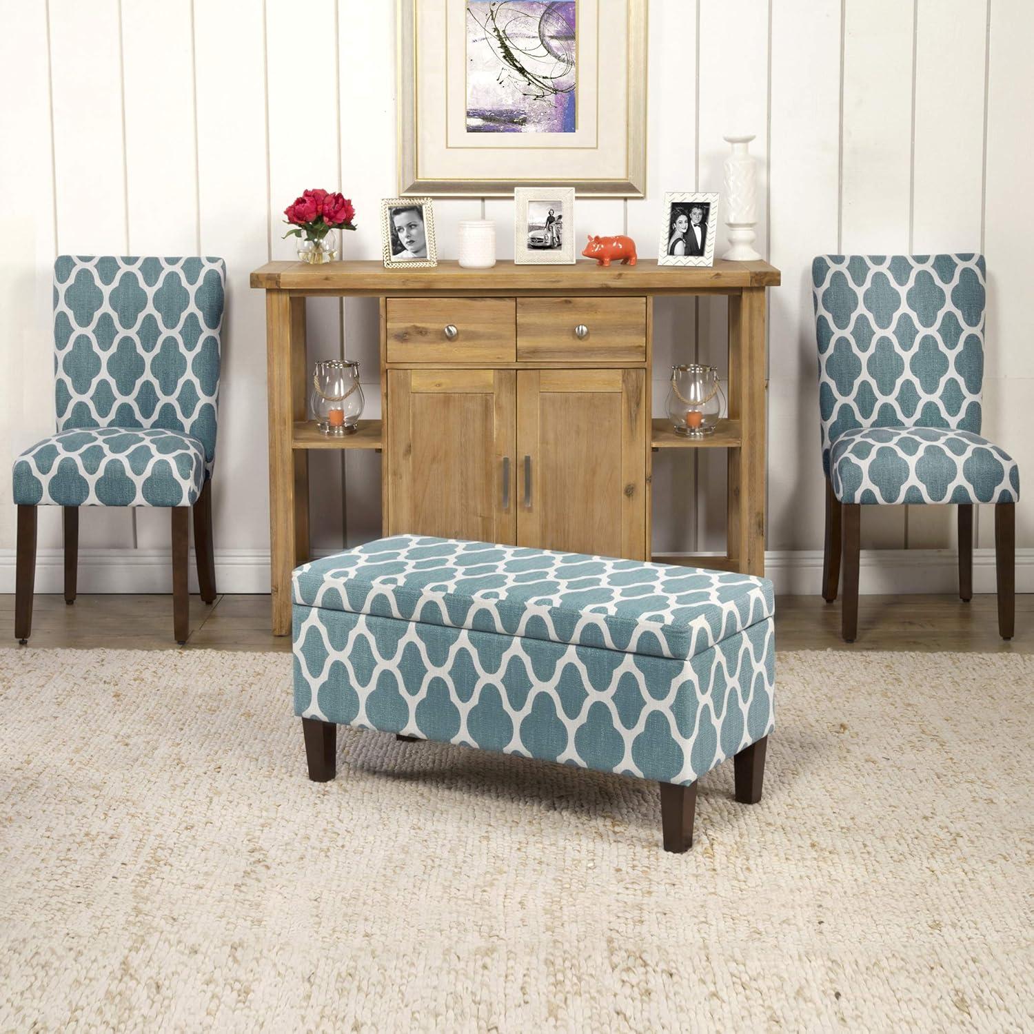 HomePop Parsons Dining Chairs (Set of 2), Quatrefoil