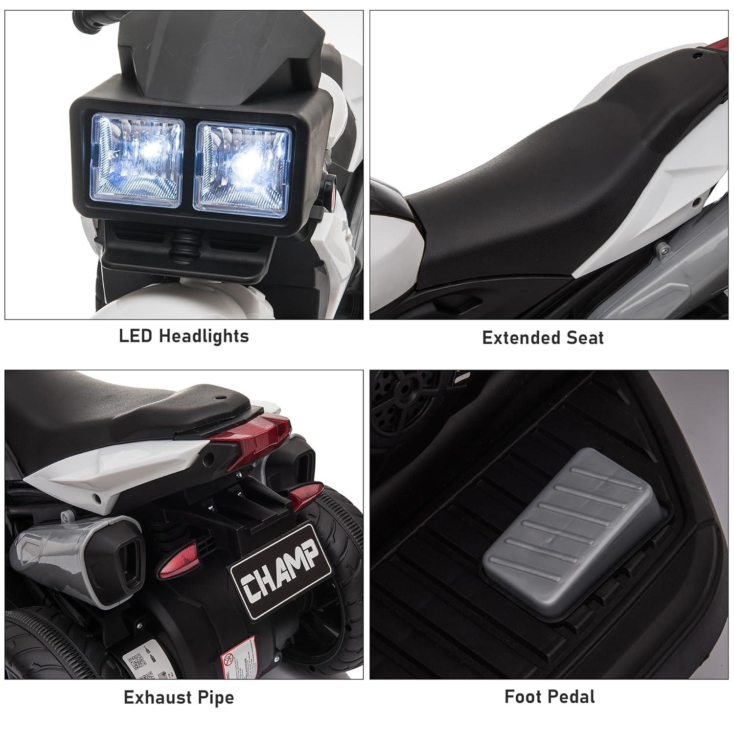 Aosom Aosom 6 Volt 1 Seater Motorcycles Battery Powered Ride On