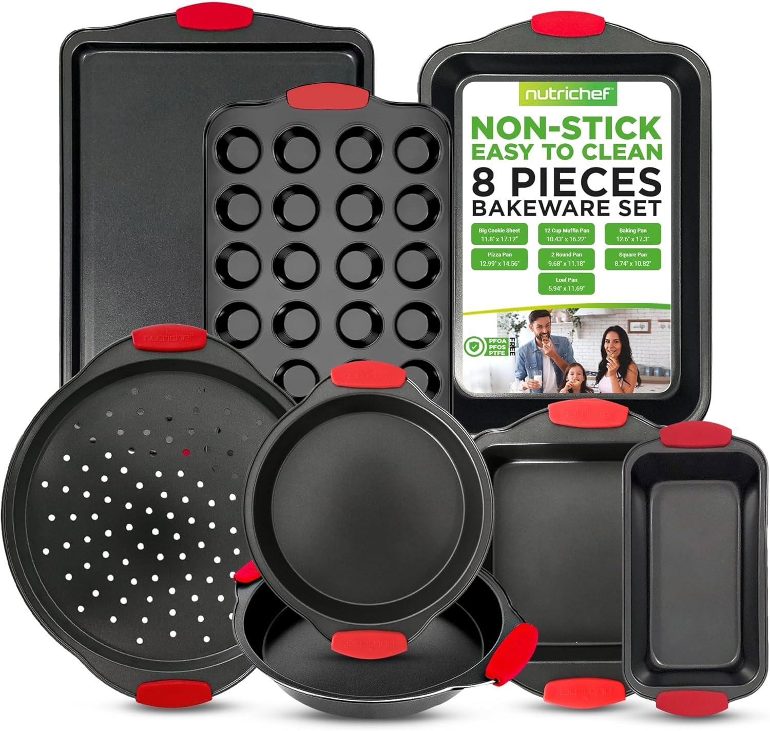 NutriChef NutriChef 8 Piece Bakeware Set