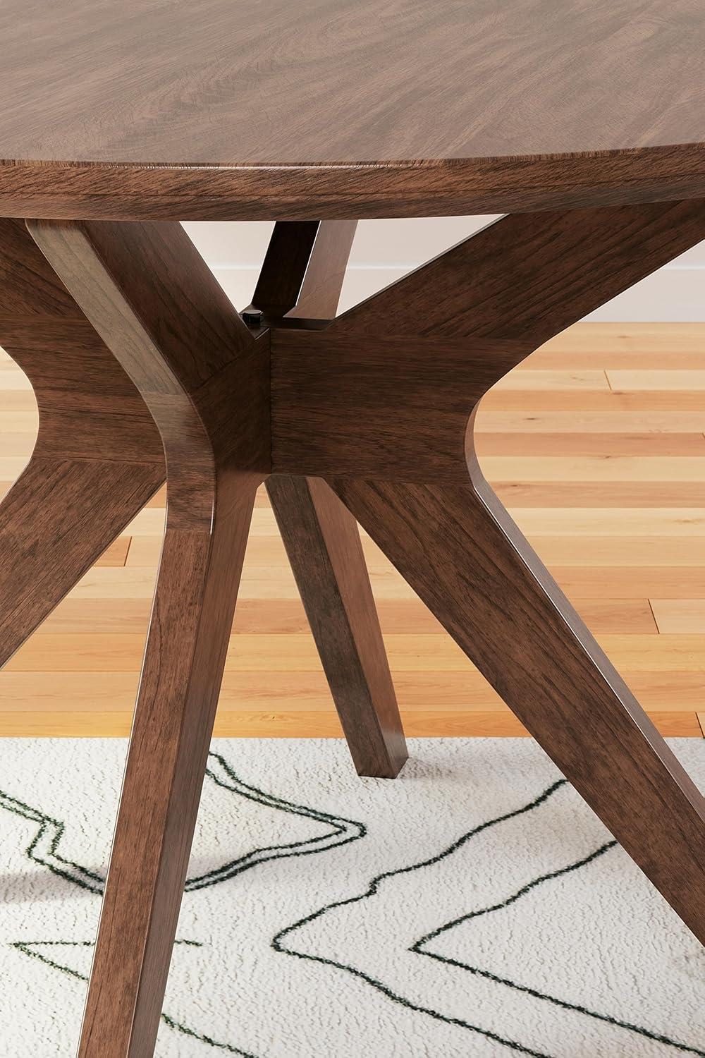 Signature Design by Ashley Contemporary Lyncott Dining Table  Brown