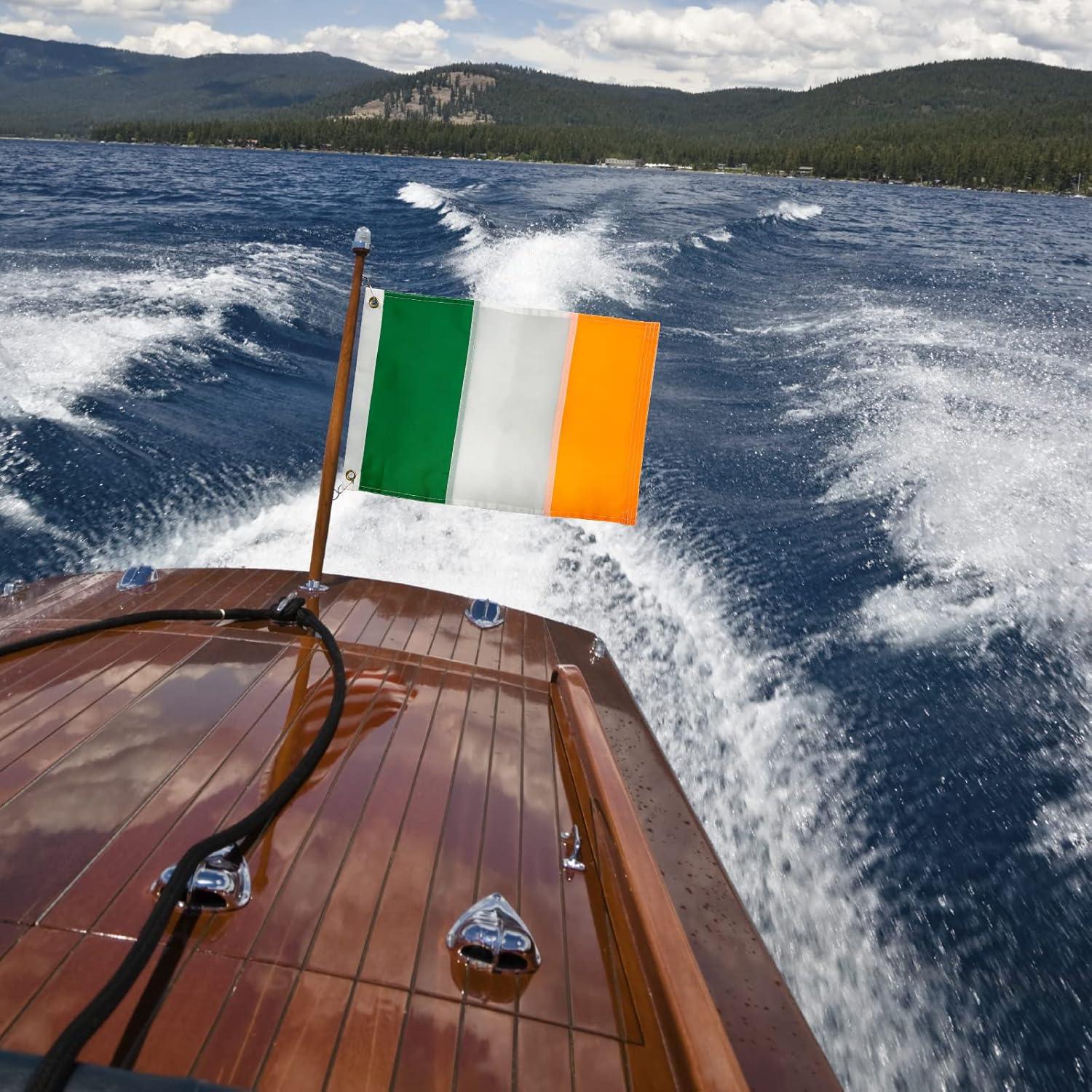 TOPFLAGS Ireland Irish Flag 12x18 Outdoor,Heavy Duty Sewn Stripes Irish Country Flags Vivid Color Fade-resistant for Outside