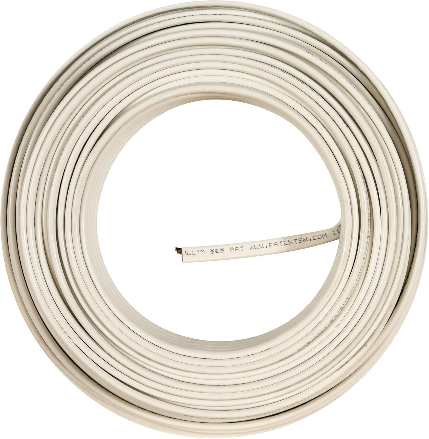Southwire 28827422 50' 14/2 with ground Romex brand SIMpull residential indoor electrical wire type NM-B White