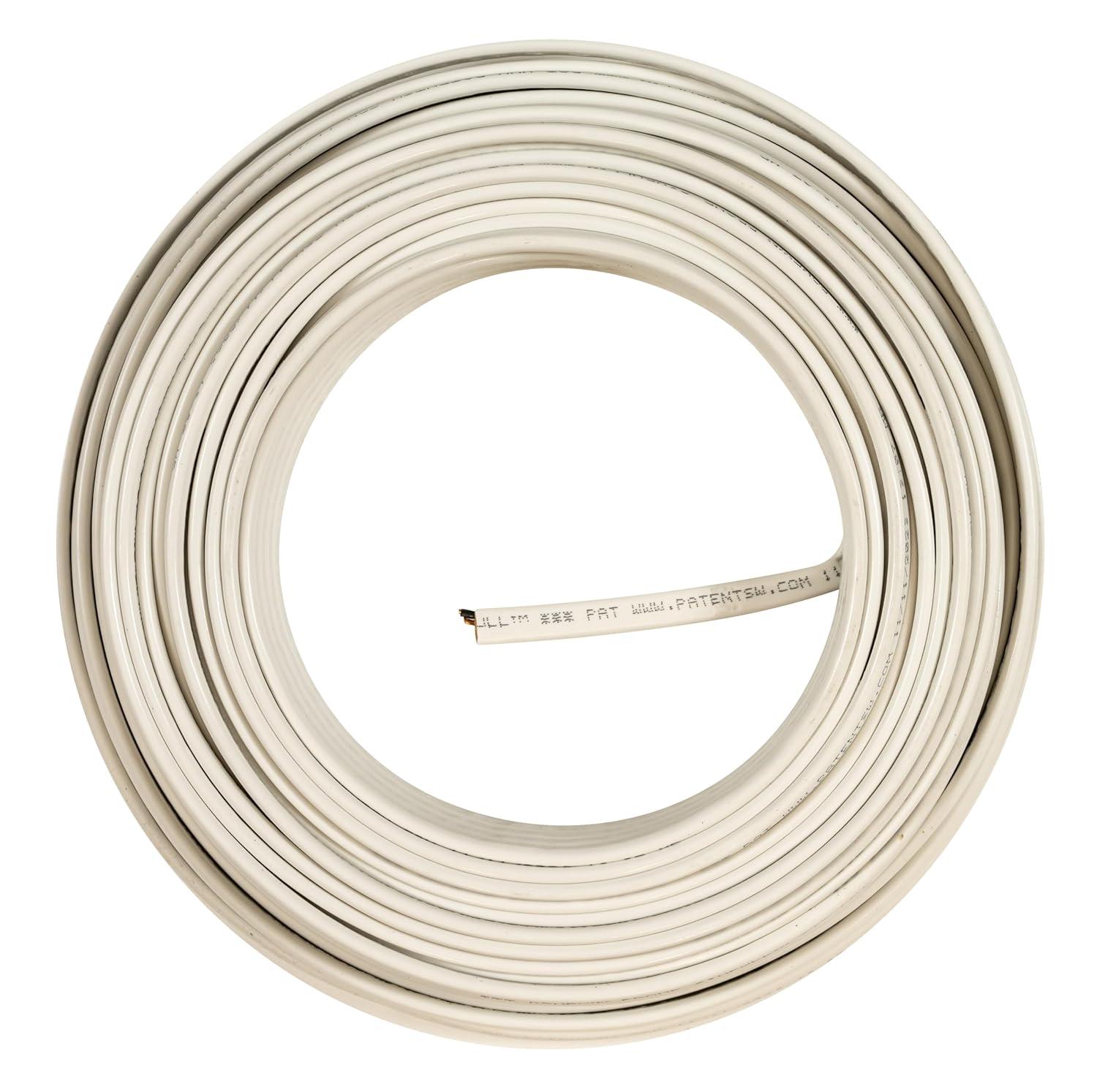 Southwire 28827422 50' 14/2 with ground Romex brand SIMpull residential indoor electrical wire type NM-B White